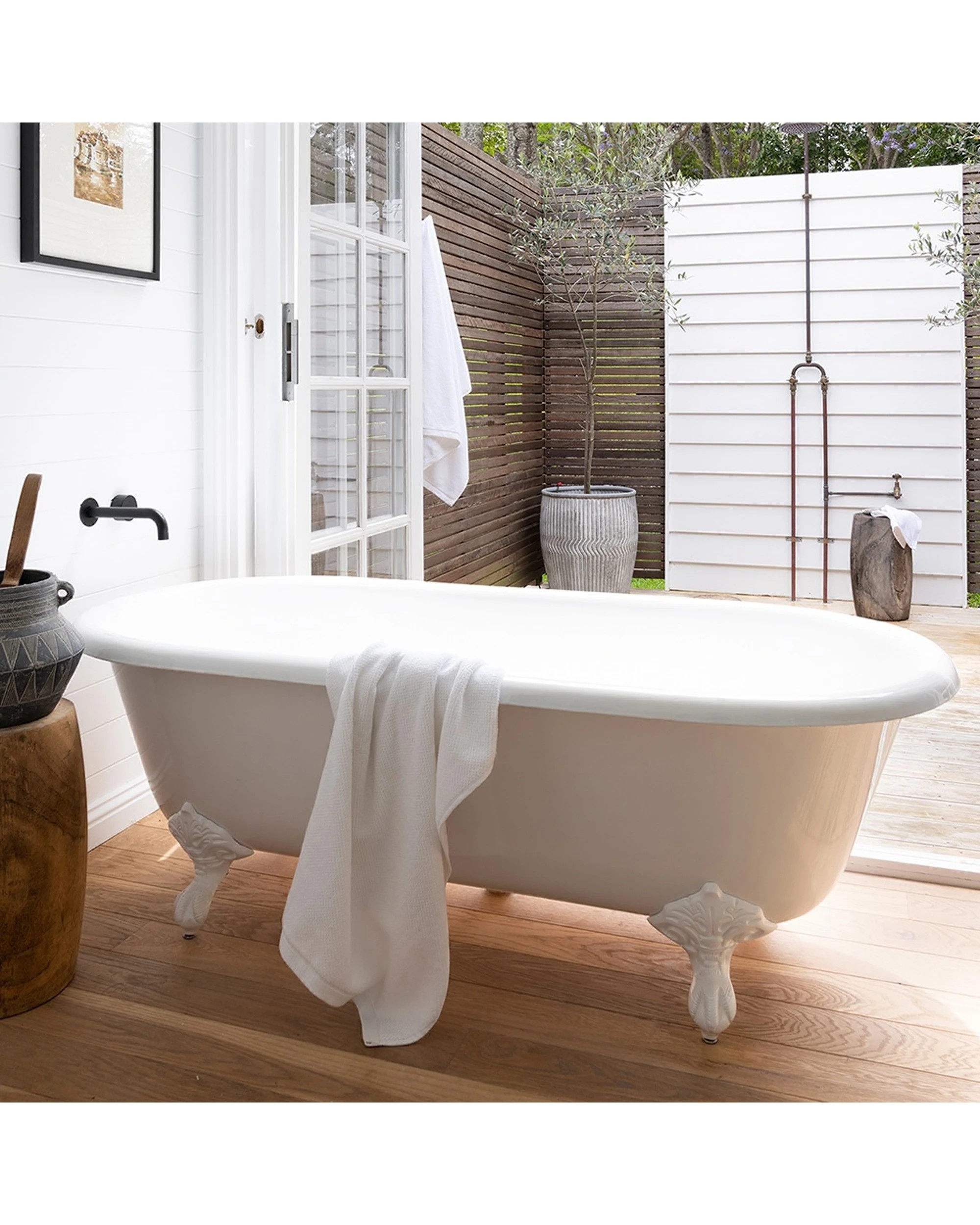 5 Bambury Angove 600gsm Soft Absorbent Cotton Bath Sheet 2PK 80x160cm - White, 5 of 5