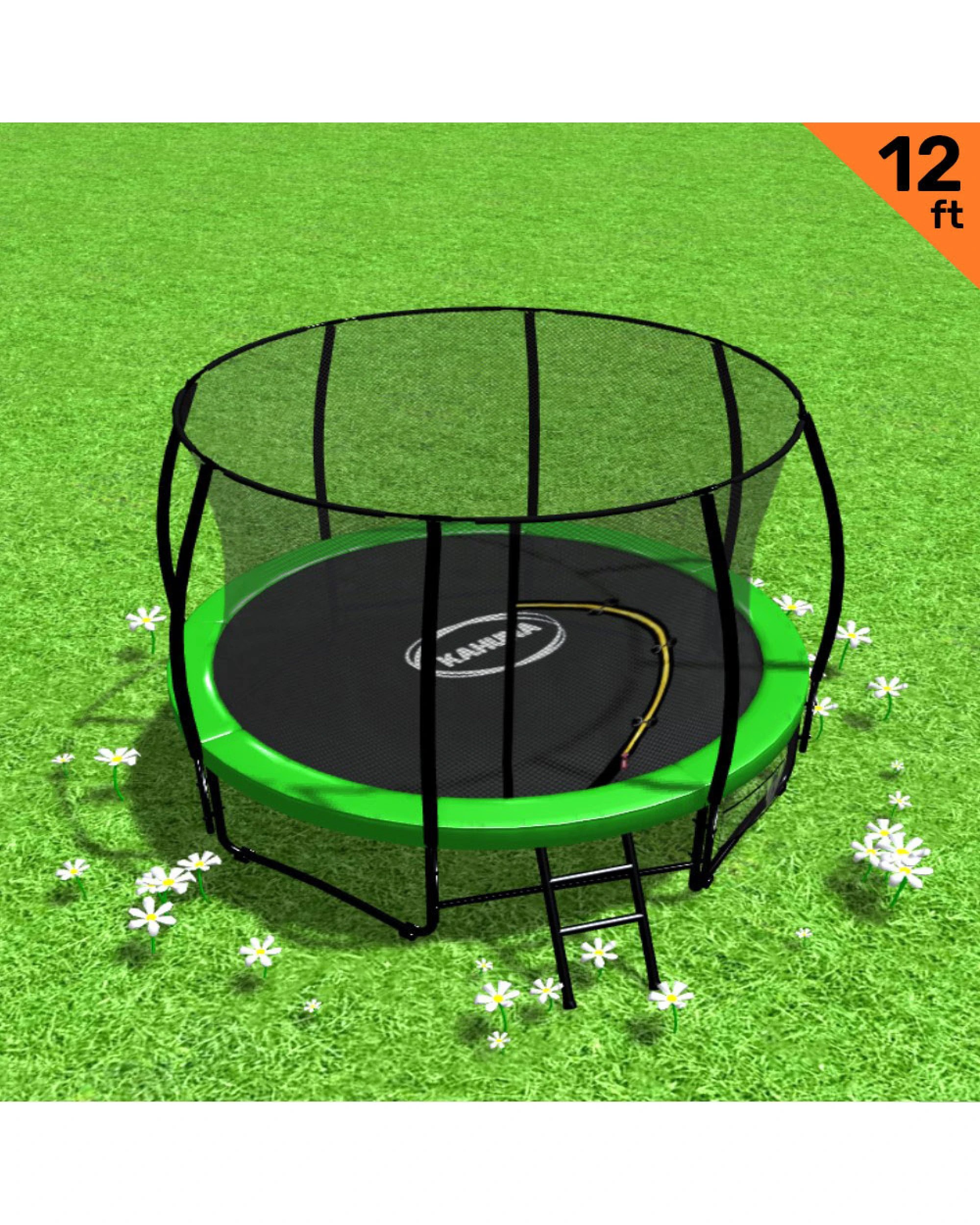 2 Kahuna 12 ft Trampoline - Green, 2 of 7