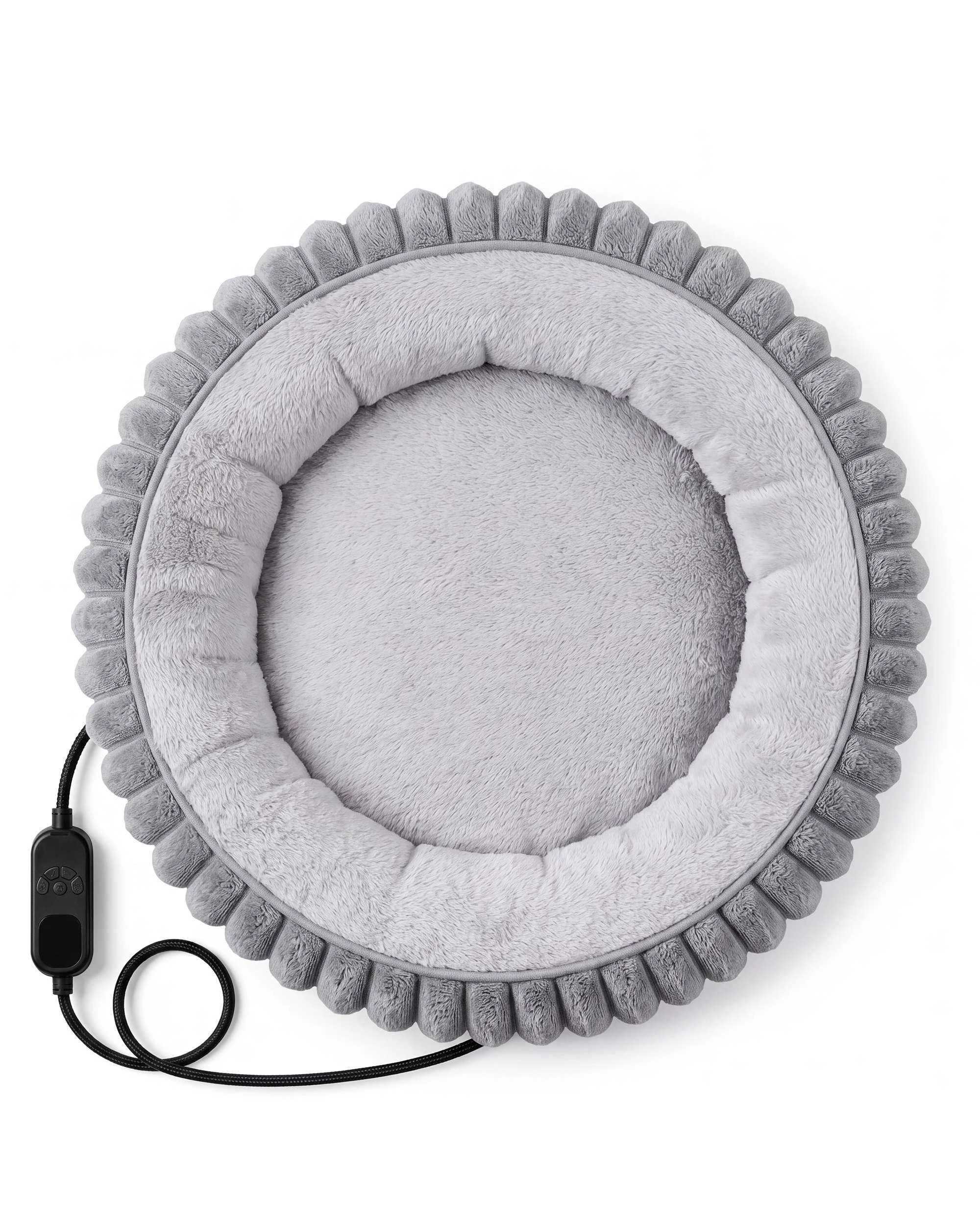 3 Advwin Heated Cat Bed Detachable Heating Pad Pet Warming Bed, 3 of 8