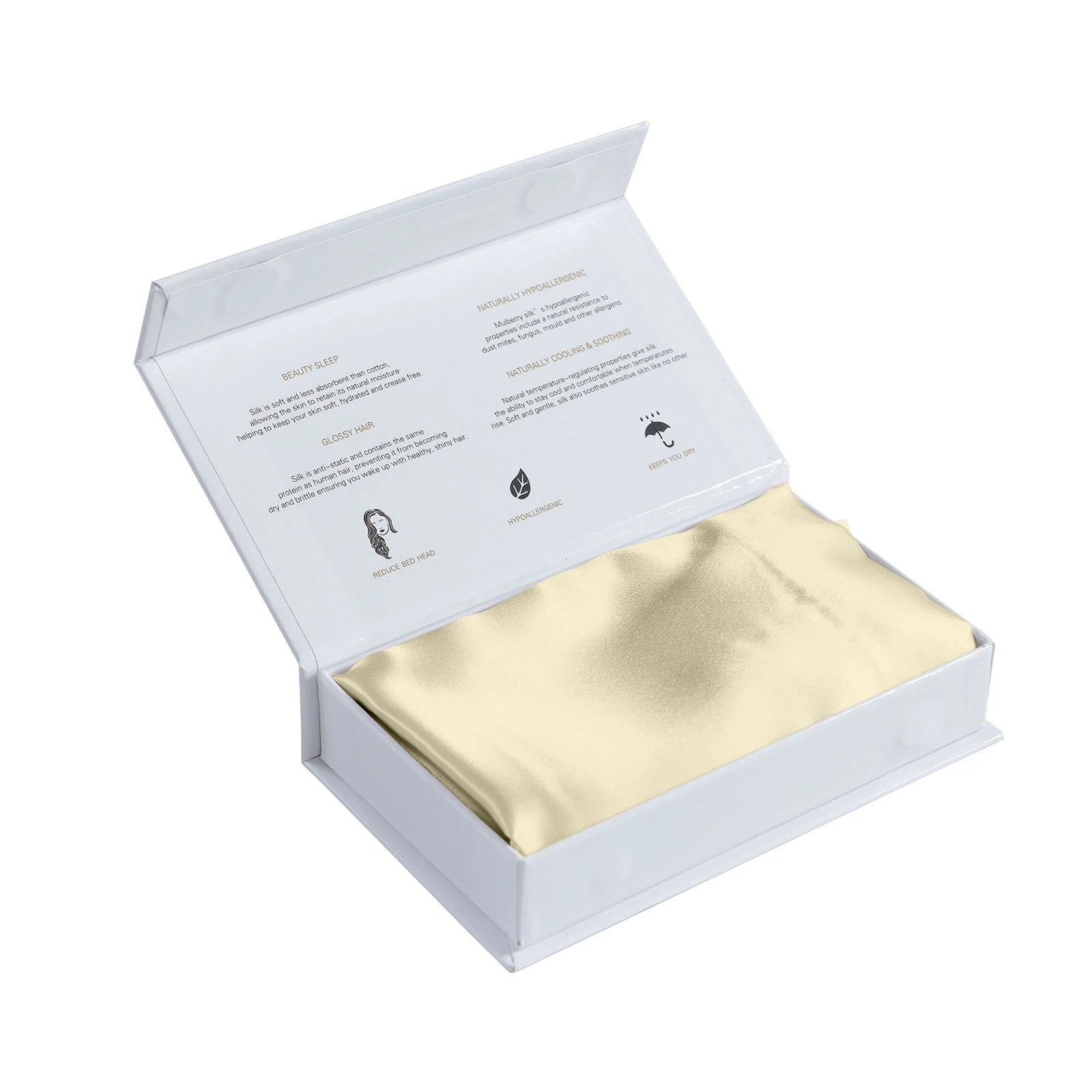 6 Royal Comfort Mulberry Soft Silk Luxurious Hypoallergenic Pillowcase Twin Pack - Yellow, 6 of 10