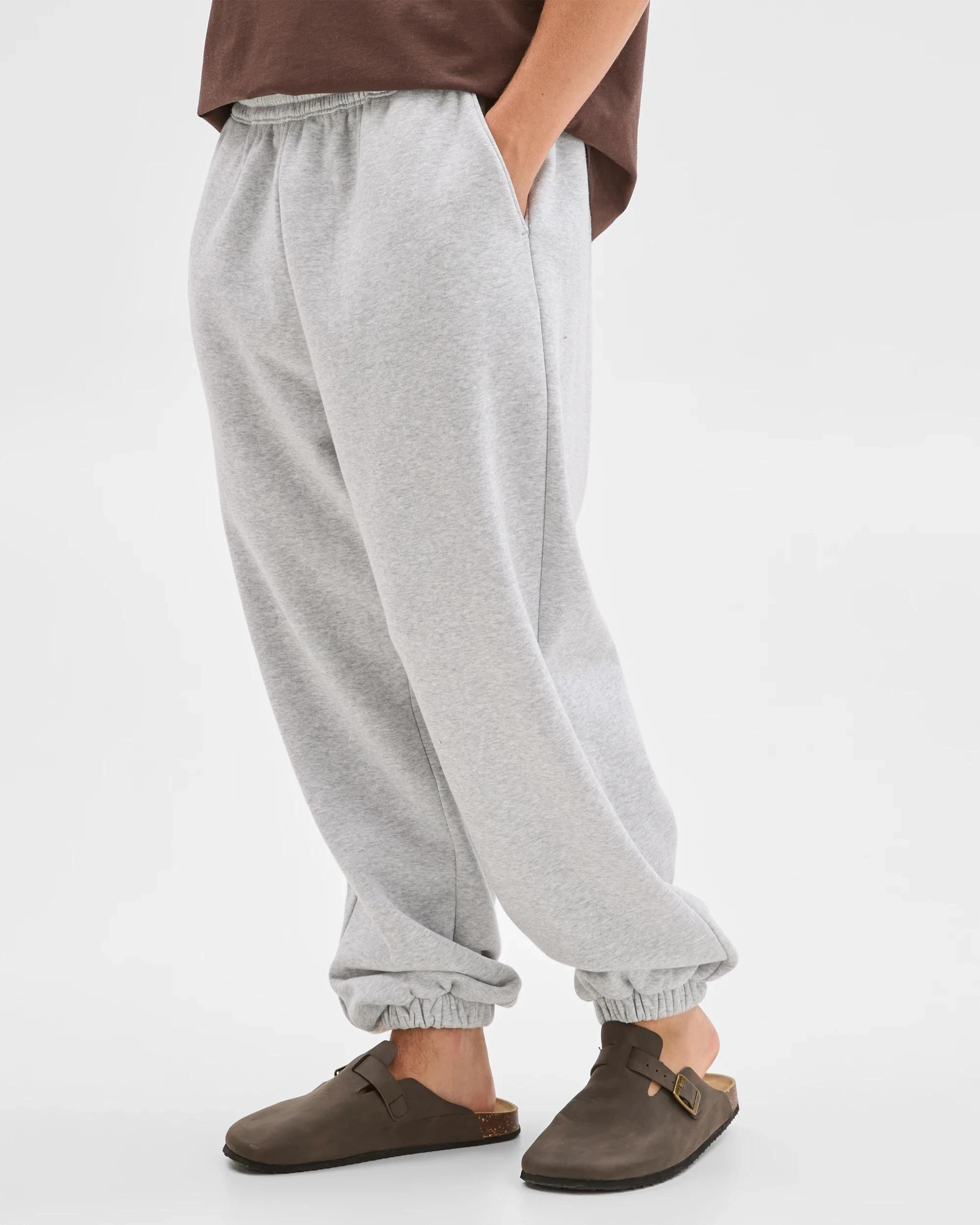 5 Commons Australian Cotton Blend Heavyweight Cuffed Trackpants GREY MARLE, 5 of 7