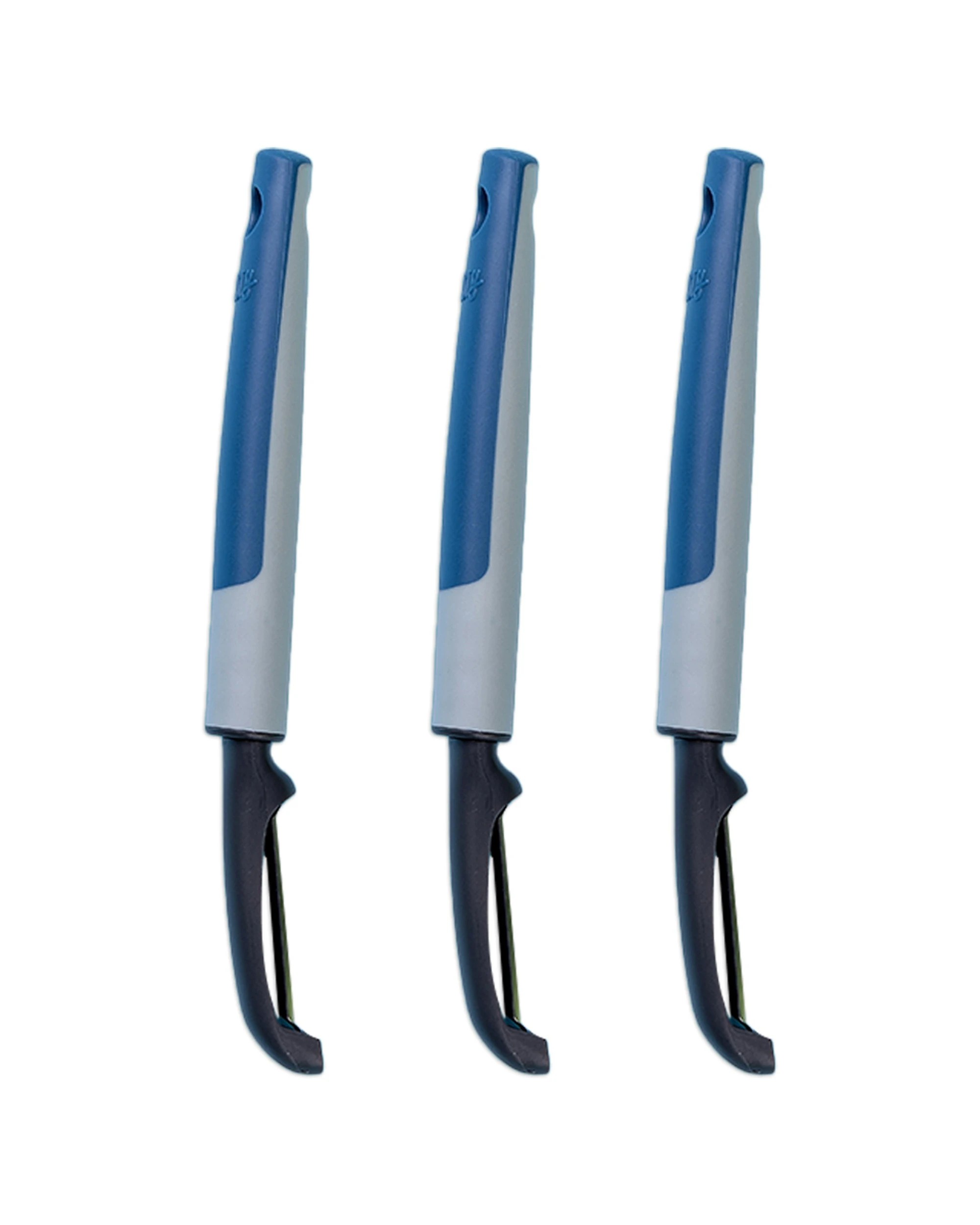 1 Tasty 3PK Fruit & Vegetable Straight Swivel Peeler 22cm - Multi, 1 of 4