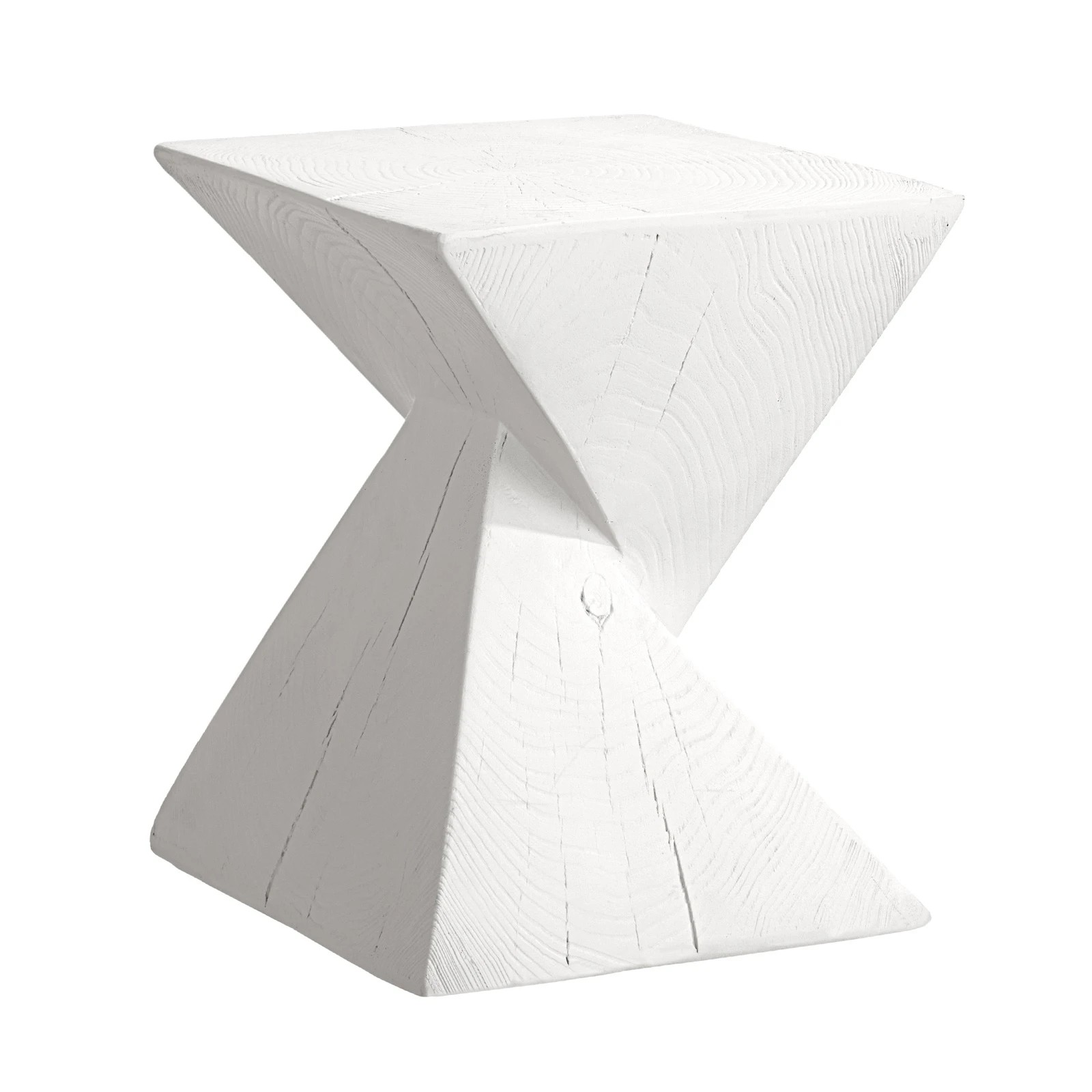 1 Oikiture Side Table Coffee Bedside End Stool Stand Stone Outdoor
 - White, 1 of 8