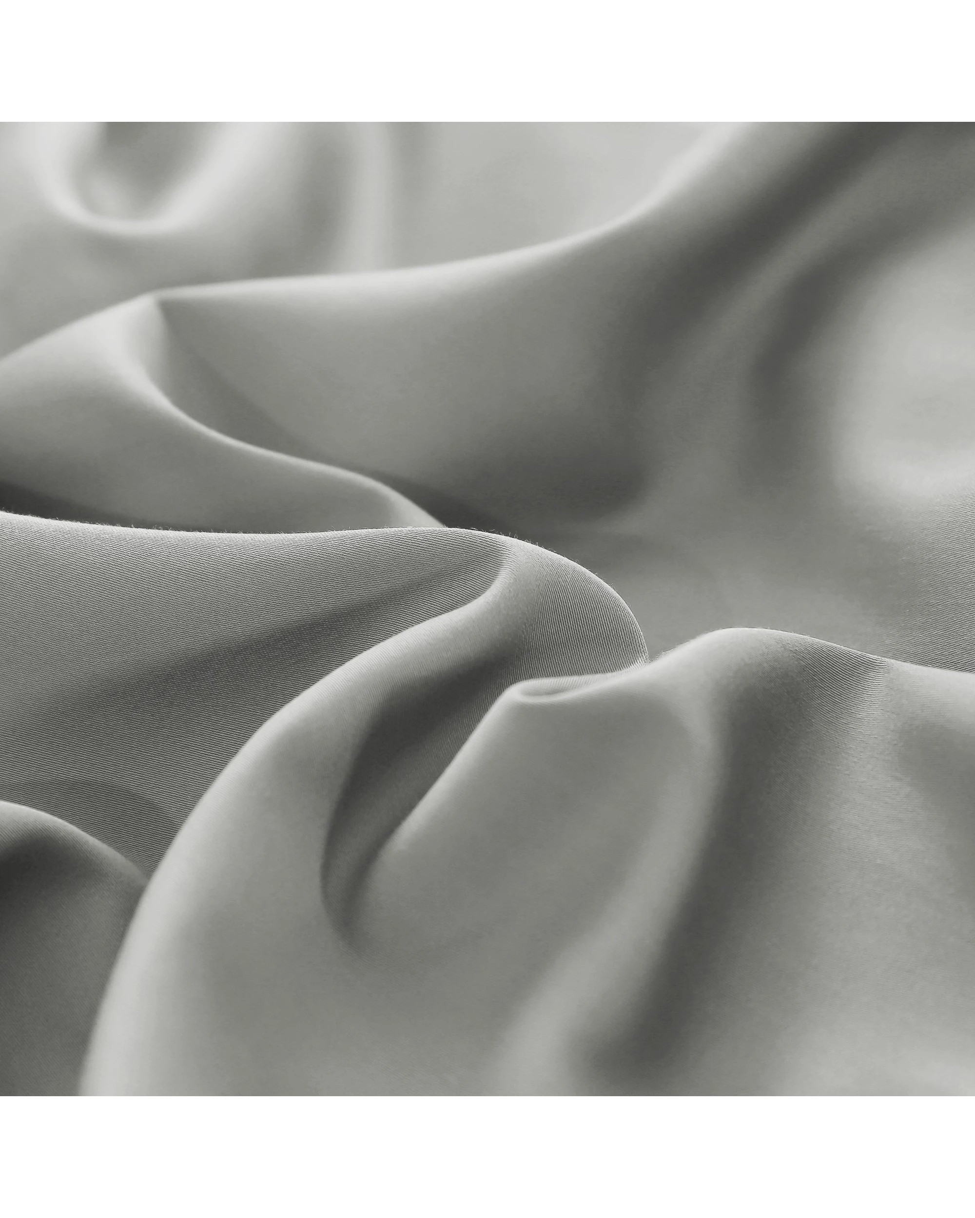 3 Serene 400TC Bamboo Cotton Sateen Sheet Set - Super King Bed - Dove Grey, 3 of 6