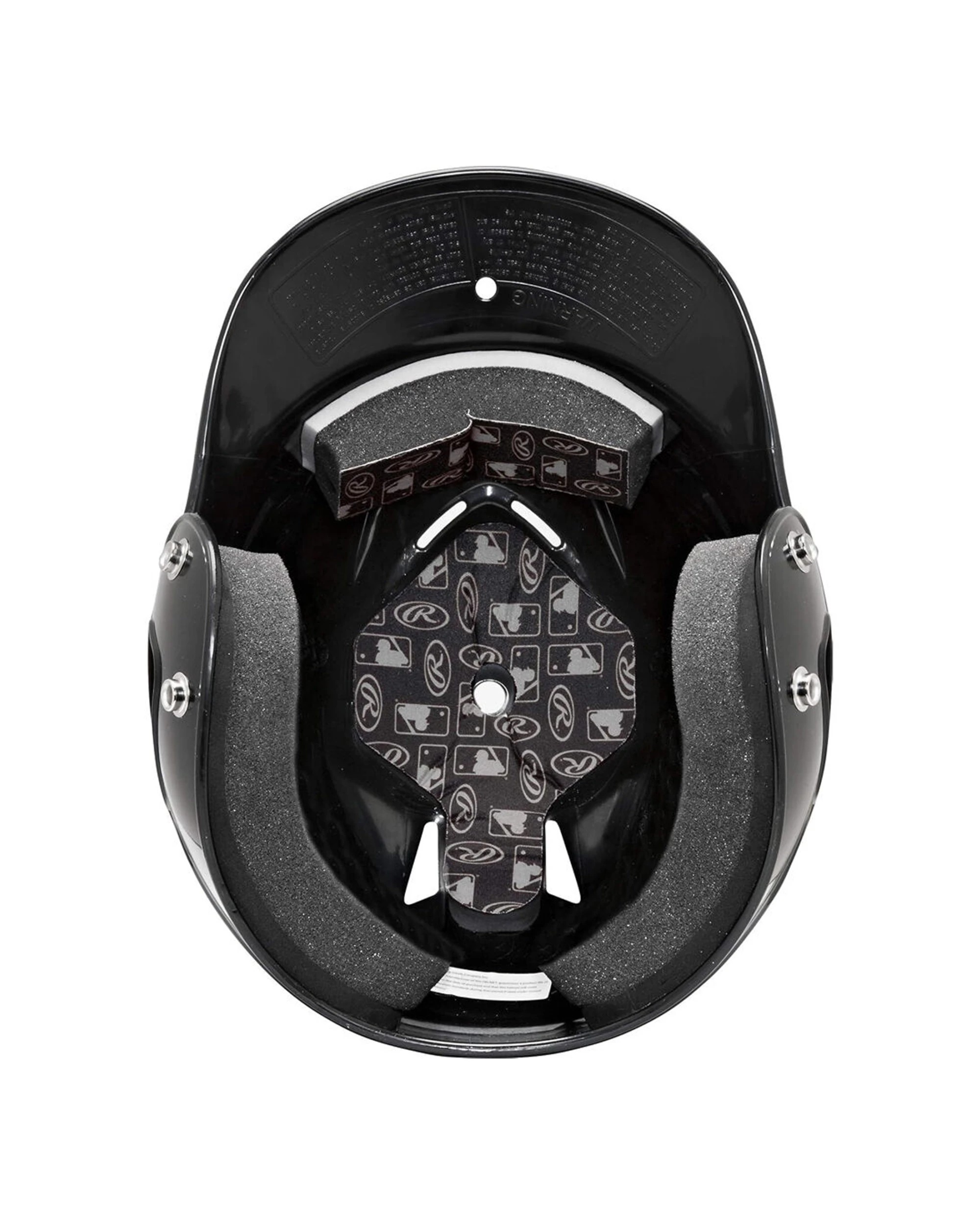 2 Rawlings Coolflo Molded 1-Tone Baseball Helmet One Size Fits Most 6.5-7.5 - Black, 2 of 2