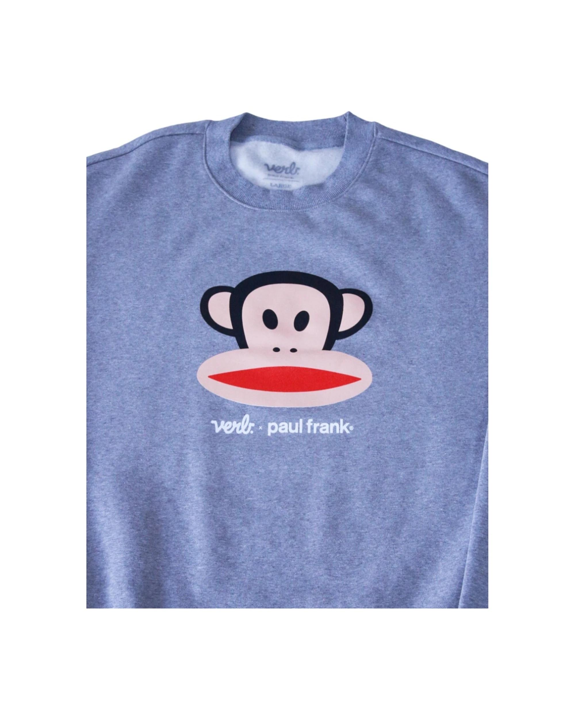 2 Verb. X Paul Frank Julius Head Mens Cotton Crewneck Jumper Relaxed Fit GREY, 2 of 4