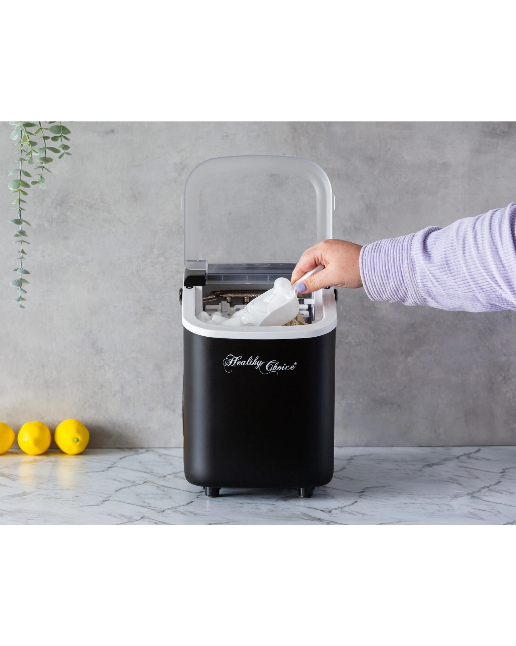 6 Healthy Choice Ice Maker - Ready in 8 minutes, Up to 12kgs every 24 Hours, 6 of 8