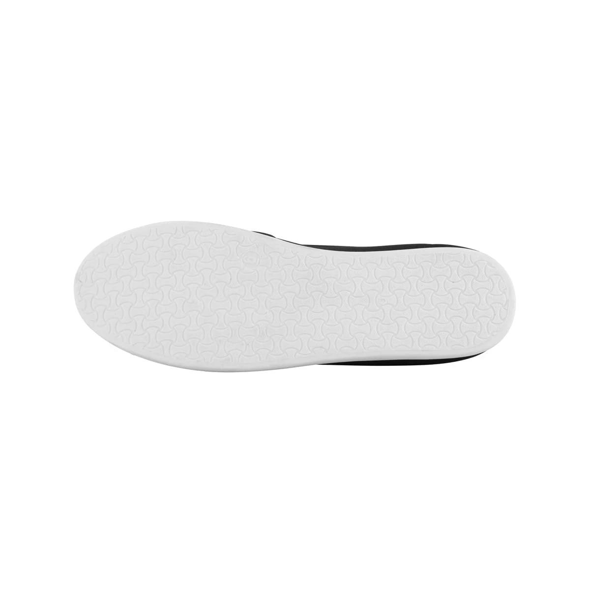 4 Canvas Slip On Sneakers BLACK WHITE, 4 of 5