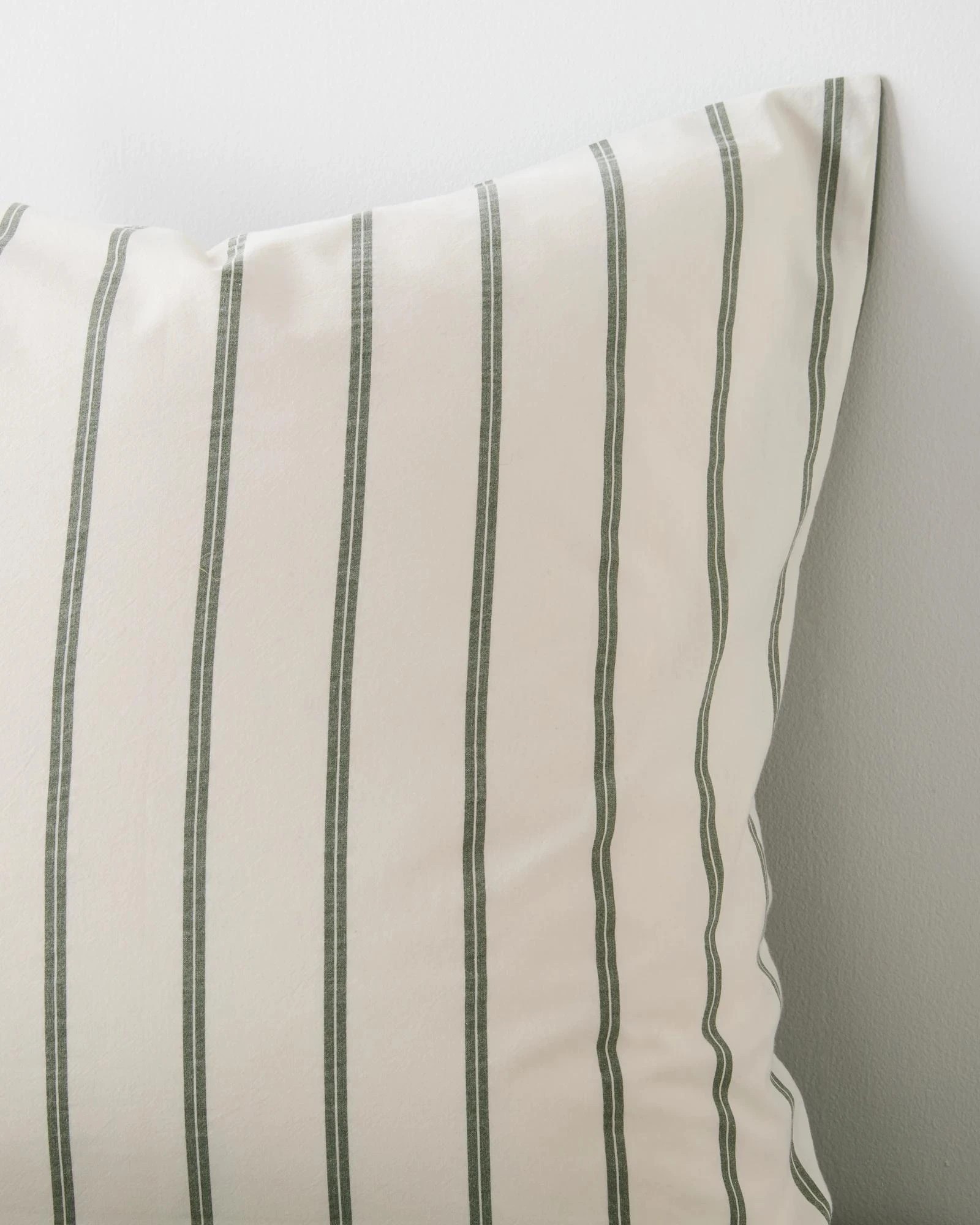 4 Arlo Stonewash Stripe European Pillowcase - Queen Bed - Green, 4 of 4