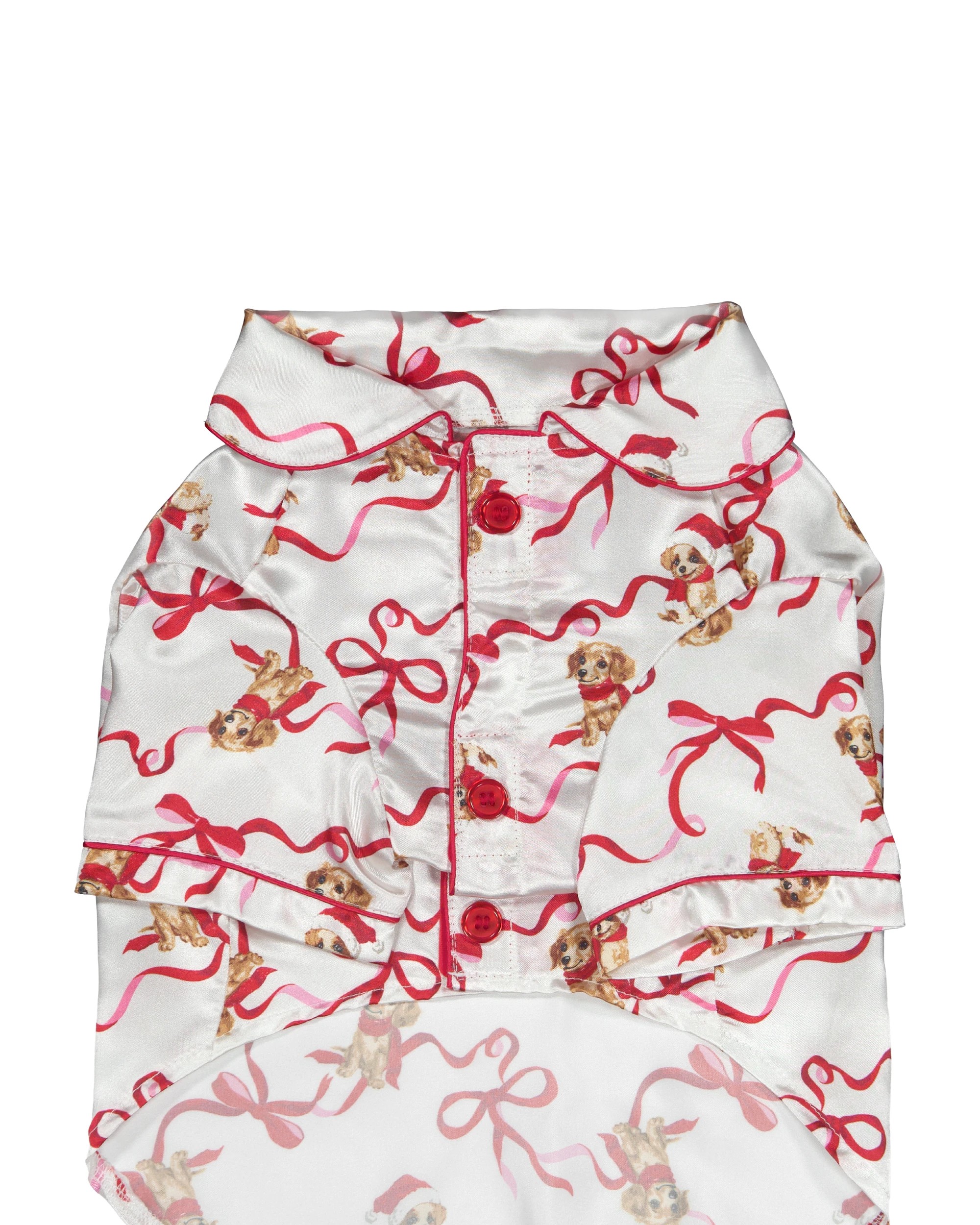 7 Family Matching Christmas Dog Ribbon Mini Me Pyjama M, 7 of 9