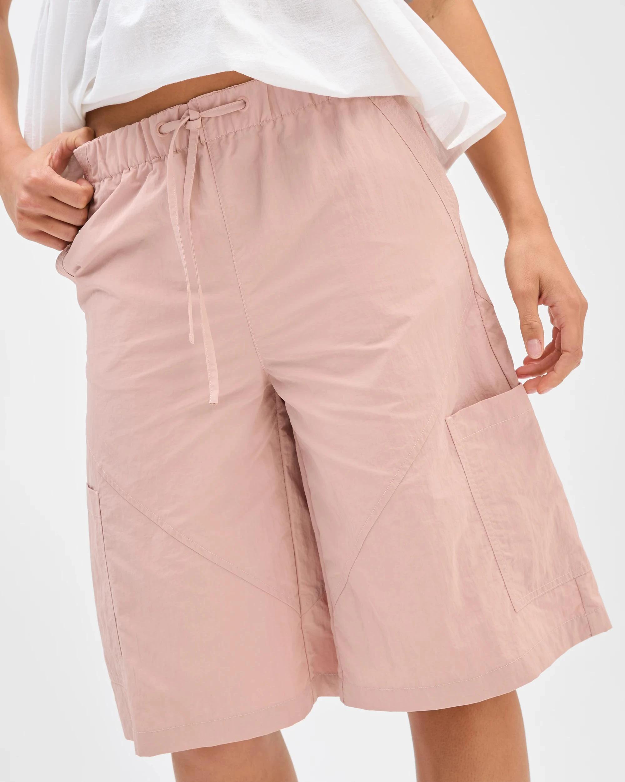 4 Lily Loves Technical Cargo Shorts BLUSH PINK, 4 of 6