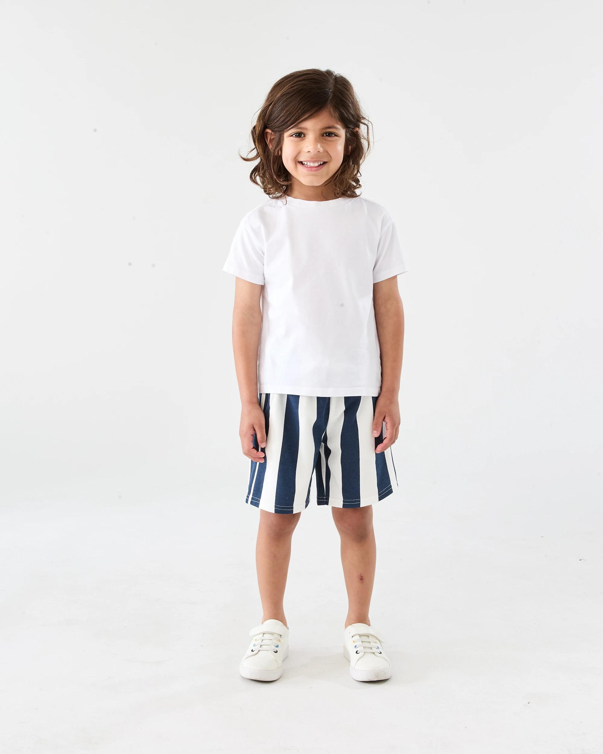 5 Bold Stripe Shorts Nvy Stripe, 5 of 6