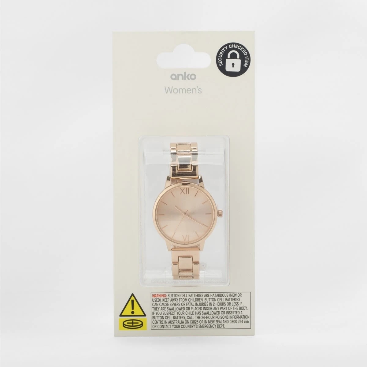 5 Womens Round Metal Link Band Watch - Rose Gold Tone, 5 of 7