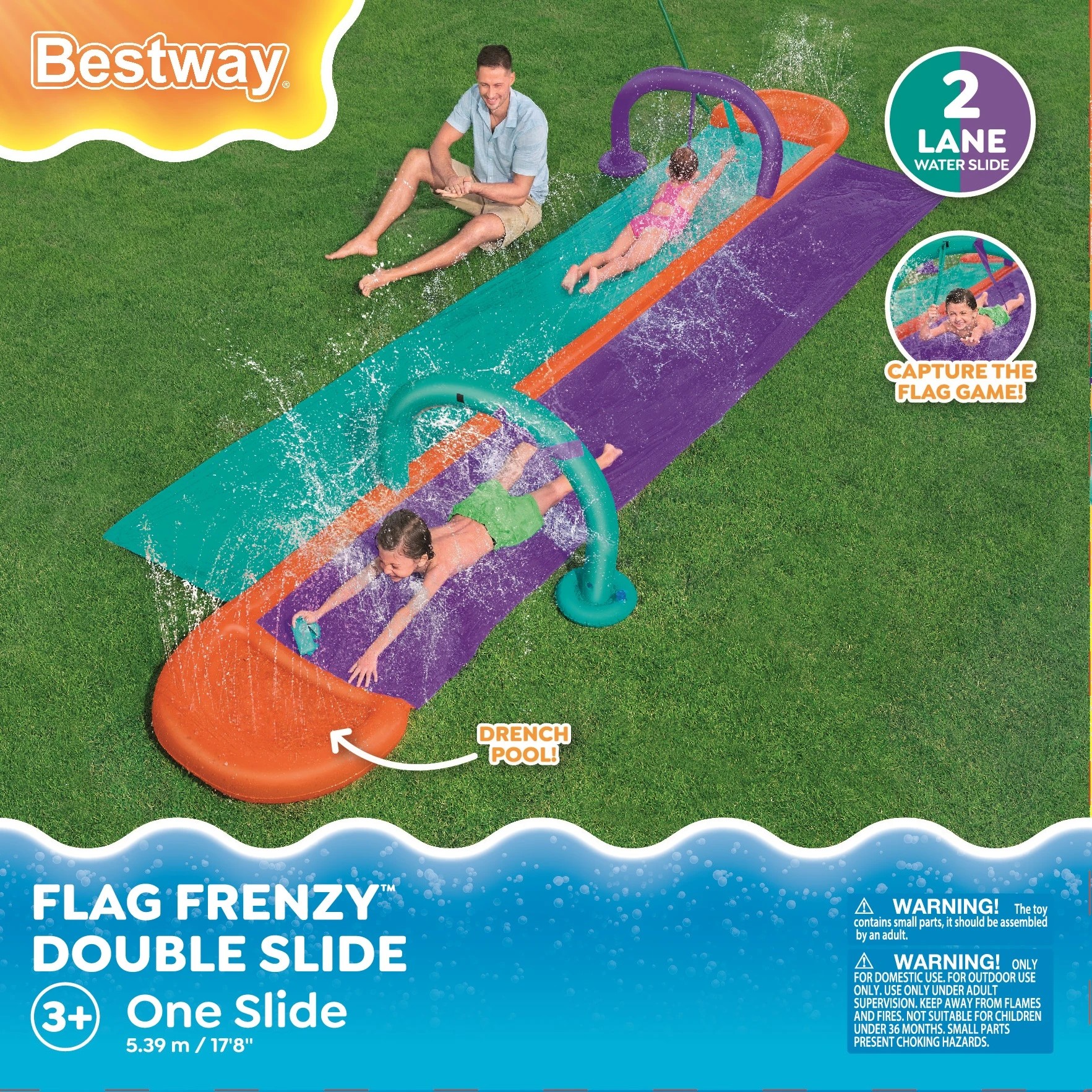 5 Bestway Flag Frenzy Double Slide, 5 of 8