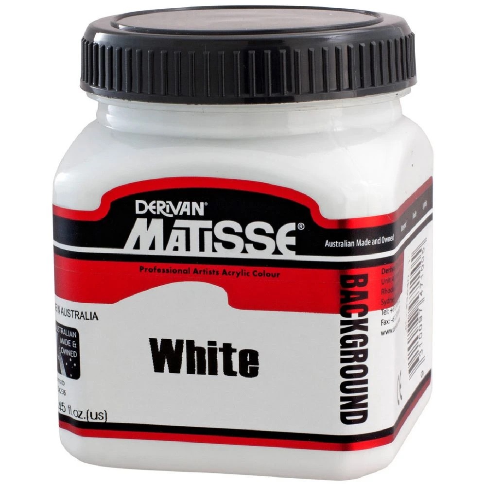 1 Derivan Matisse Background Paint 250mL White, 1 of 1