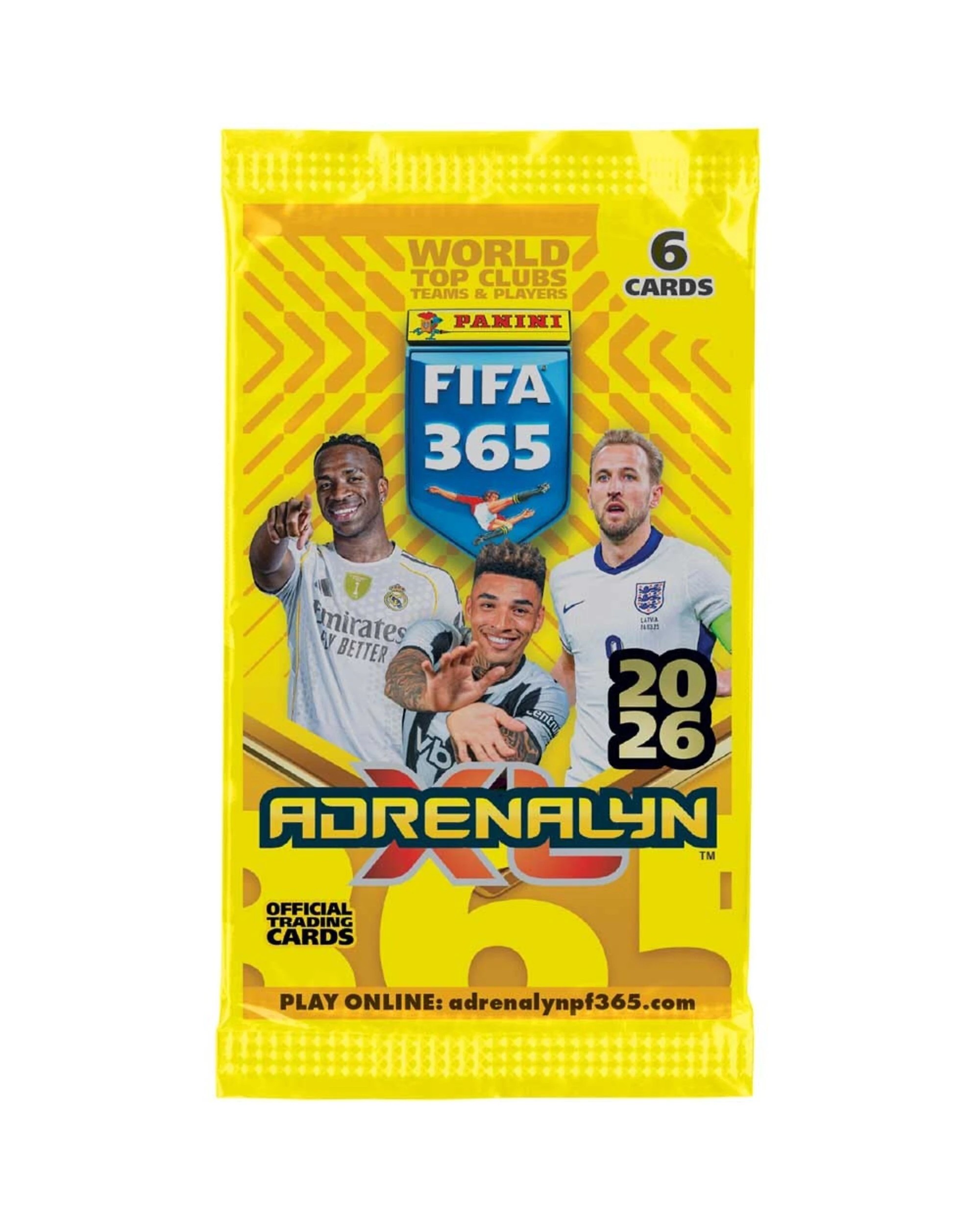 6 Panini 2026 FIFA 365 Adrenalyn XL Trading Cards Starter Pack, 6 of 6