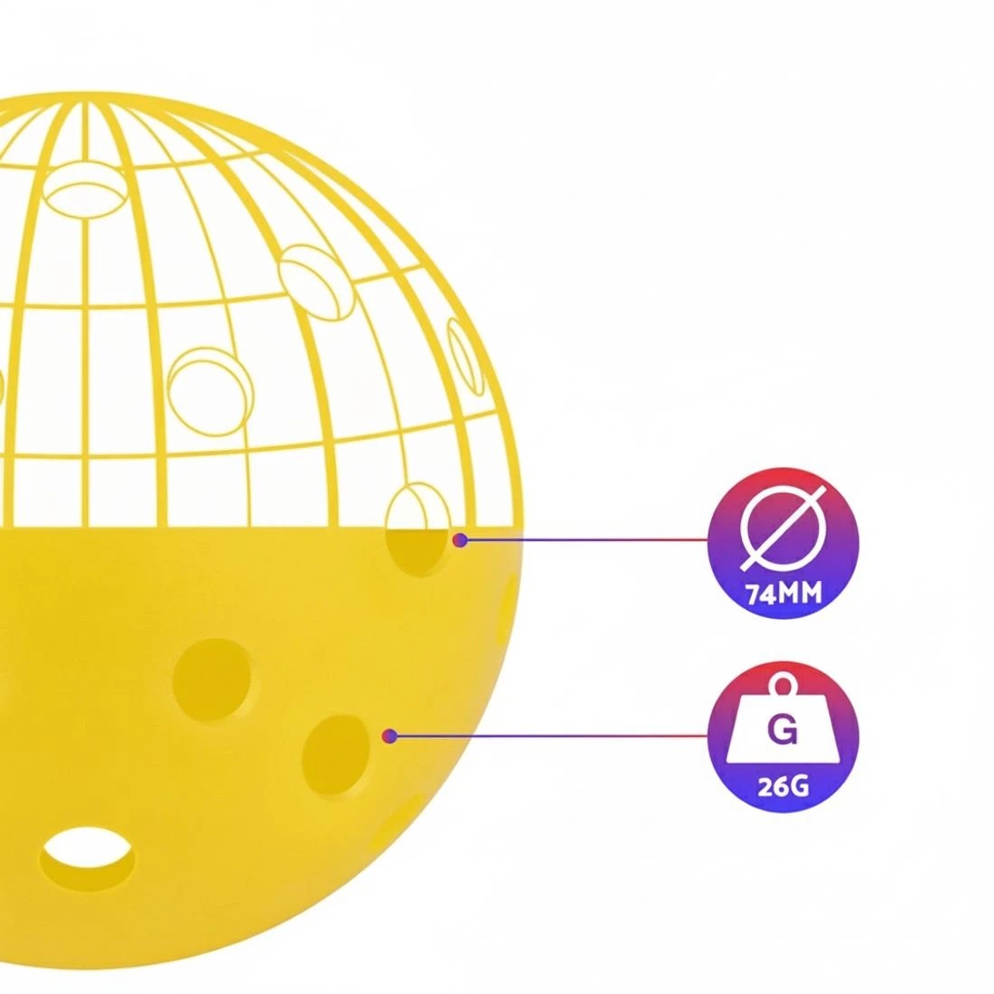 5 Everfit 12PC Pickleballs Set 40-Hole Design Indoor Outdoor Durable PE Balls Green/ - Multi, 5 of 6