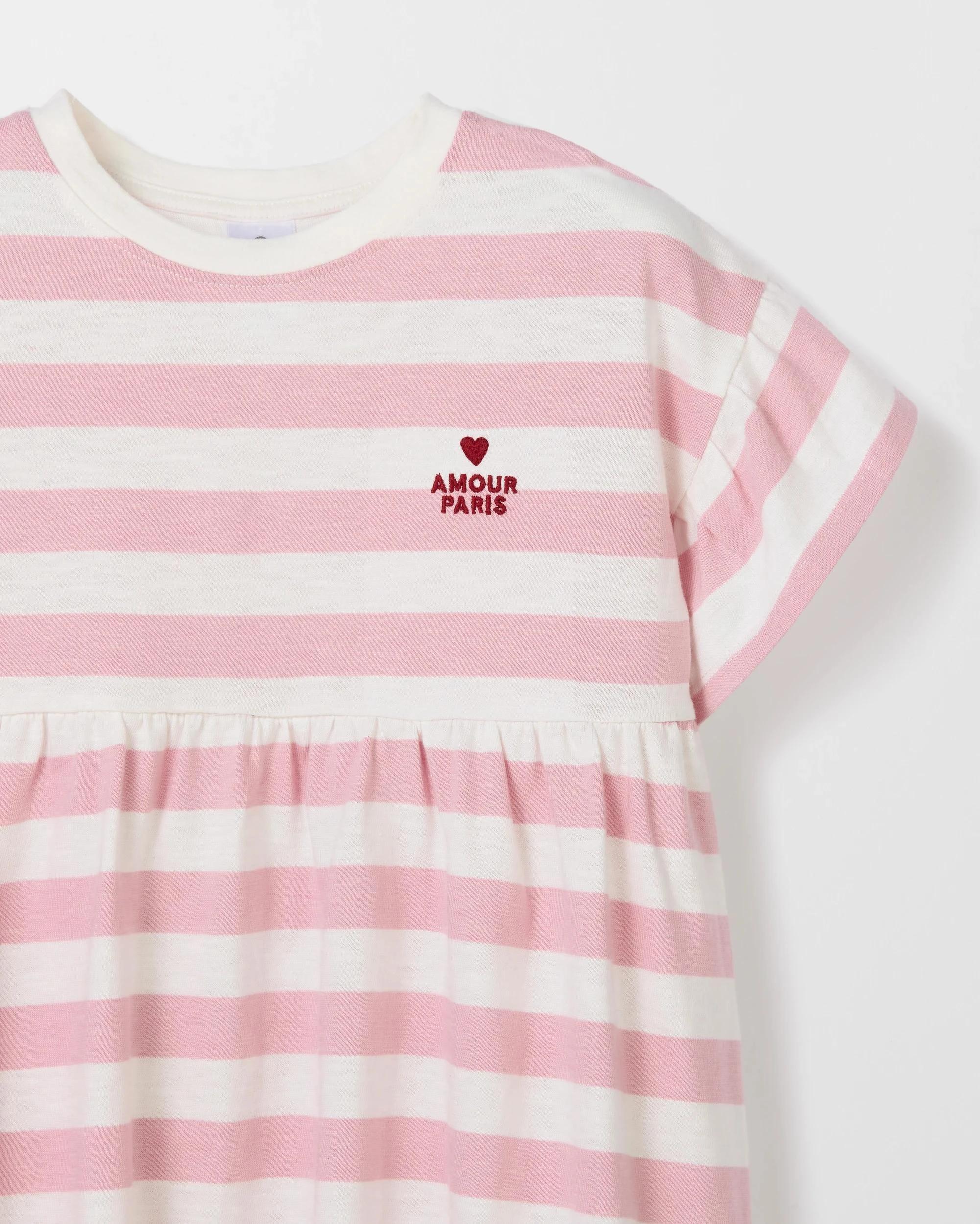 2 Target Kids Australian Cotton Fashion Dress PINK STRIPE, 2 of 2