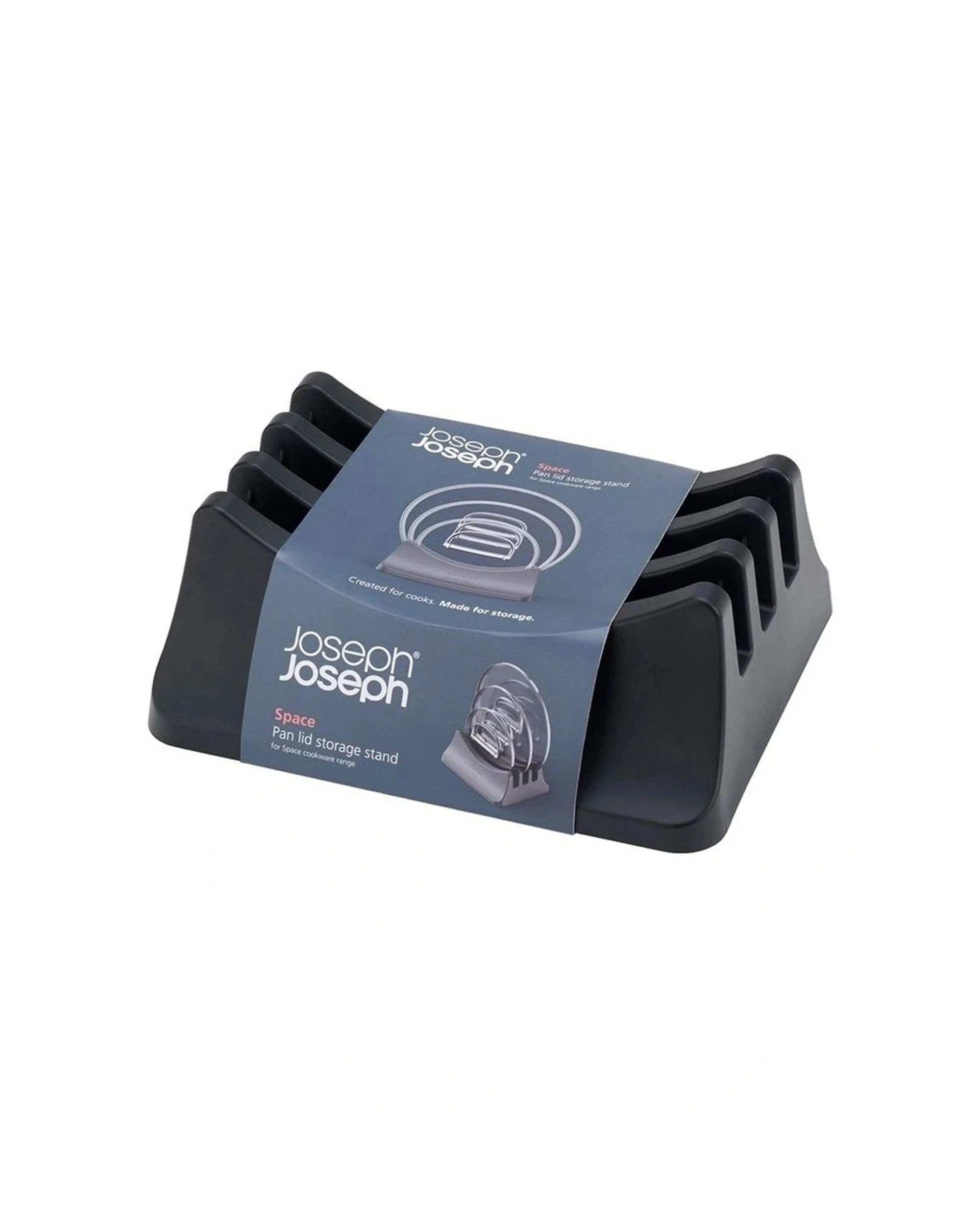 1 Joseph Joseph Space 3-Lid Storage Stand Compact Design Efficient Storage - Blue, 1 of 4