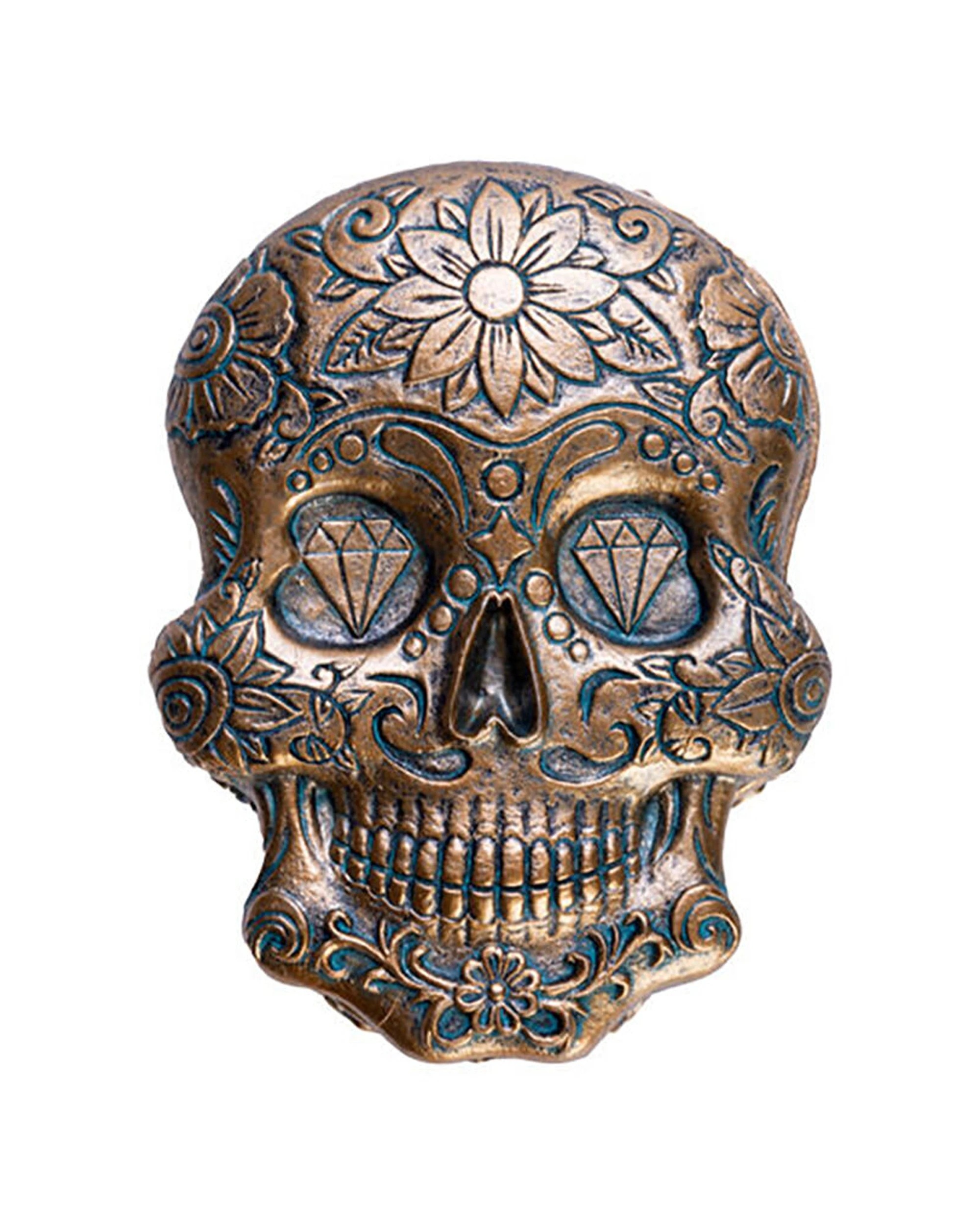 2 Mystical Worlds Trinket Box Candyskull Jewellery Storage Decor Antique - Gold, 2 of 4