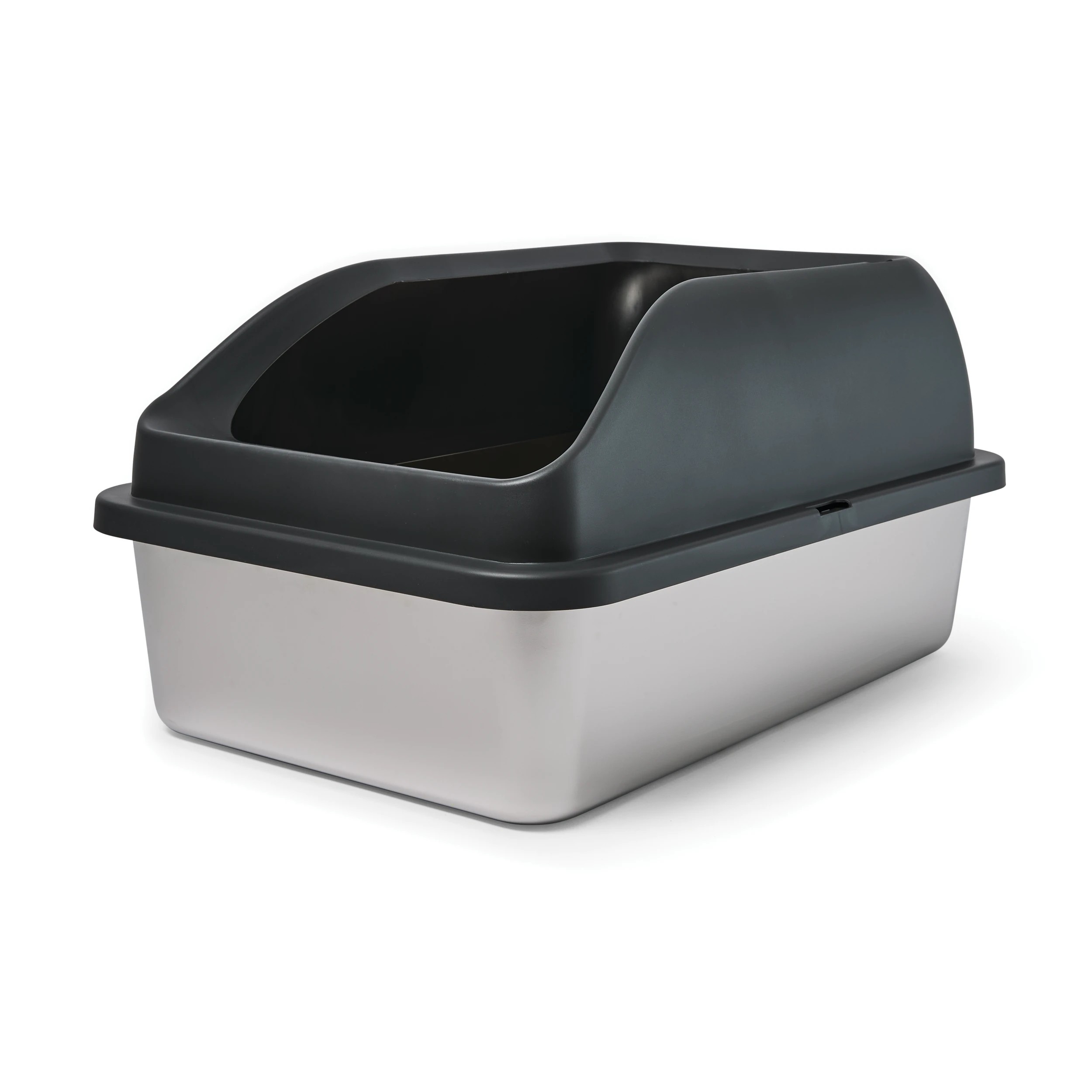 4 Stainless Steel High Side Cat Litter Box, 4 of 9