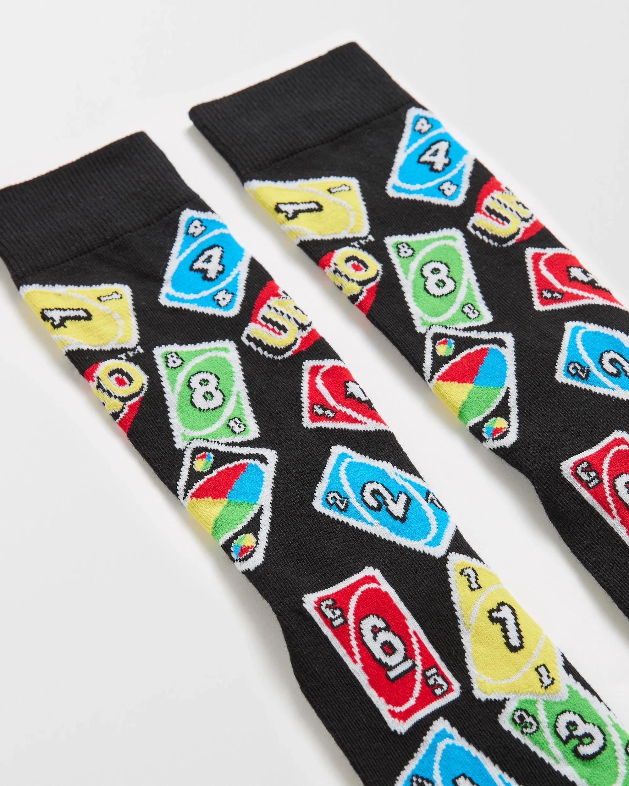 1 UNO Licensed Crew Socks - Swag UNO, 1 of 3