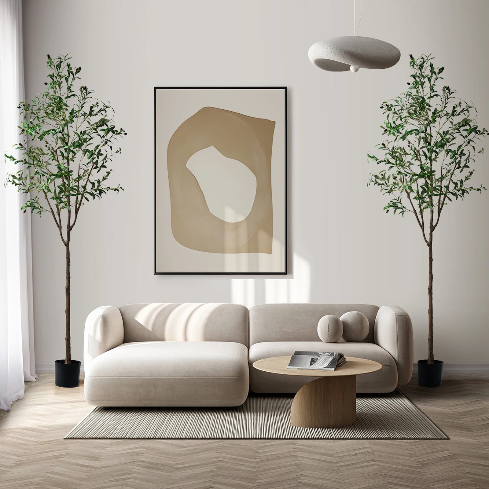 4 Livsip 2 Pack Artificial Olive Tree 210cm Faux Potted Plants - Green, 4 of 10