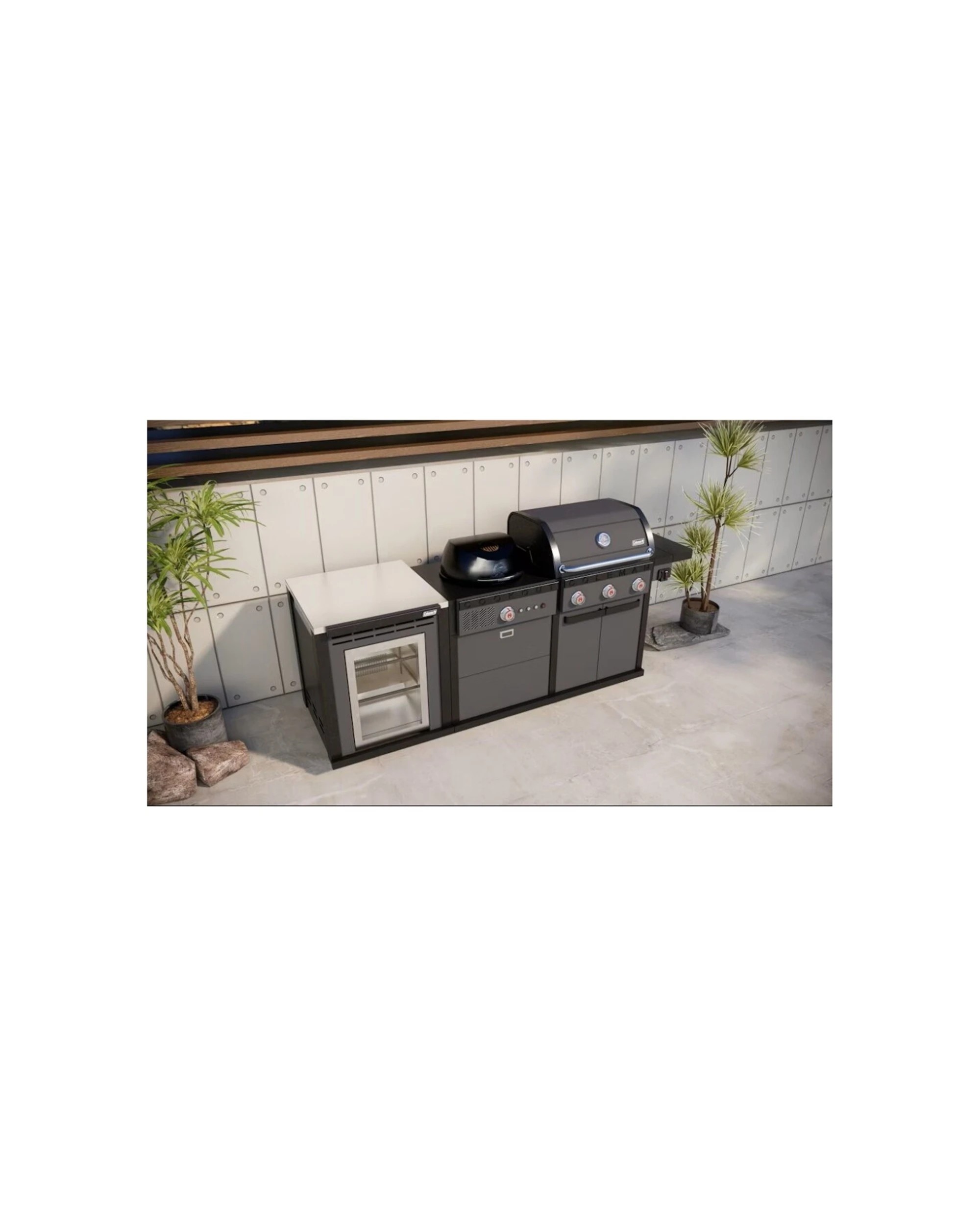 4 Coleman Revolution Dual Fuel Kitchen With Fridge Modules - Matt - Black, 4 of 5