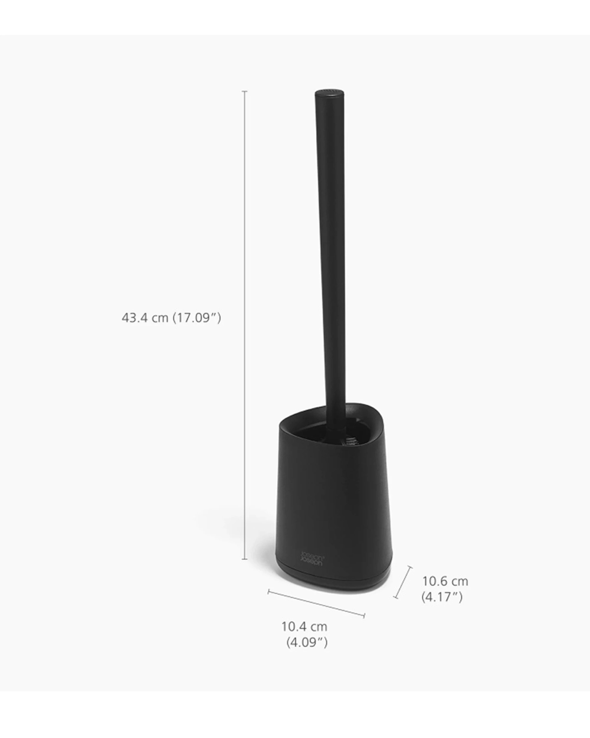 2 Joseph Joseph Flex 360 Lite Bathroom Toilet Cleaning Brush With Holder - Black, 2 of 6