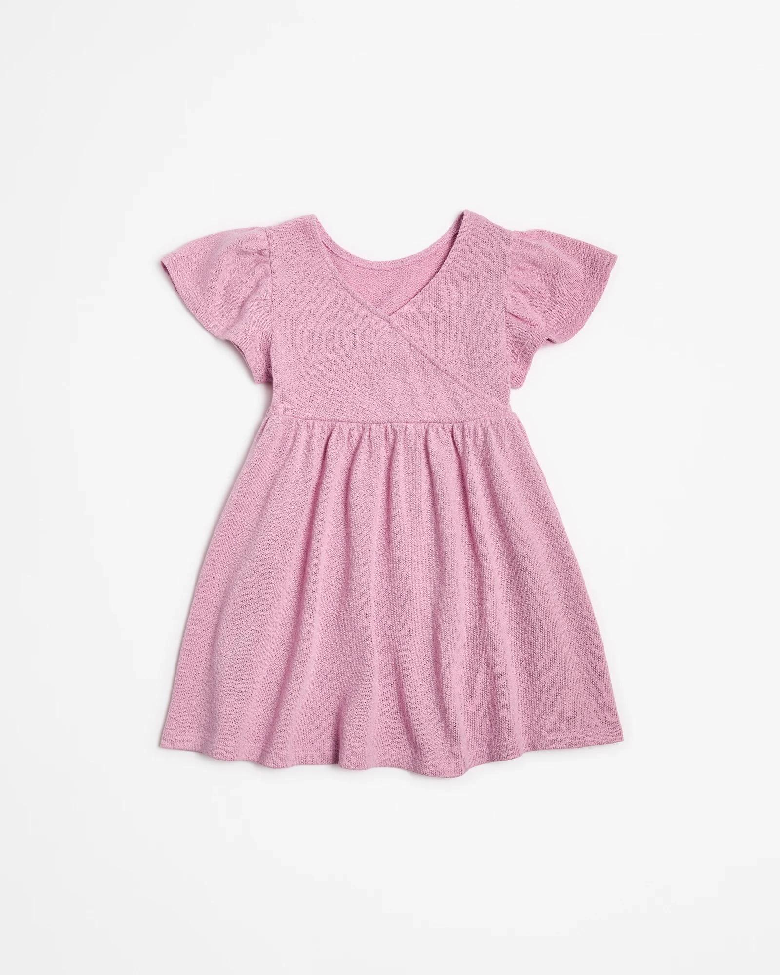 3 Target Australian Cotton Blend Textured Knit Dress PINK, 3 of 3