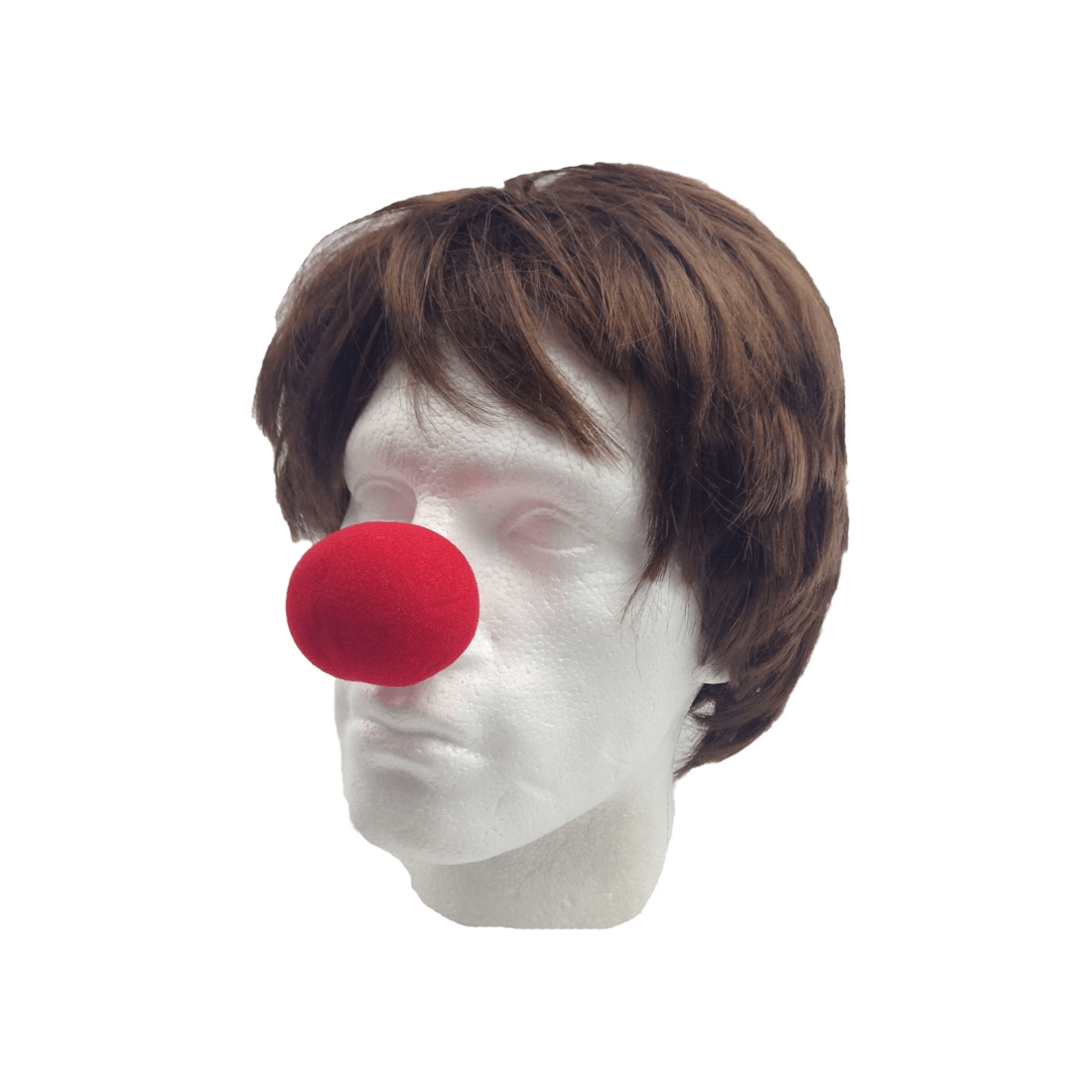 1 BR Costumes 10x Soft CLOWN NOSE Noses Costume Dress Up Halloween Spongy Sponge Circus BULK - Red, 1 of 9