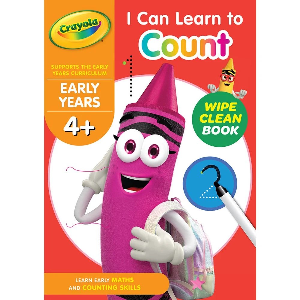 1 Crayola Wipe Clean Early Years 4+ I Can Learn Counting, 1 of 1