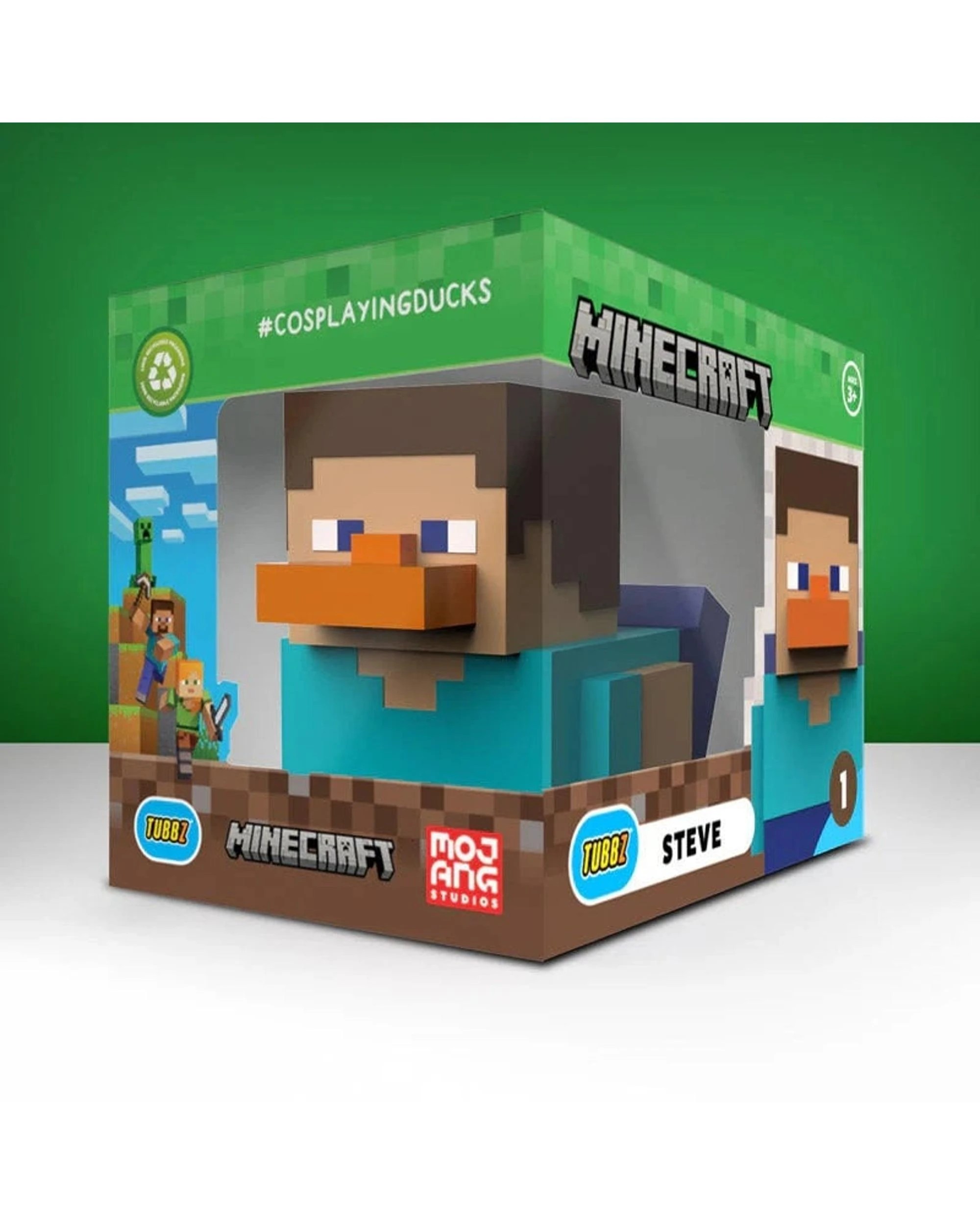 7 TUBBZ Minecraft Steve Boxed Edition Cosplaying Duck Figure, 7 of 8