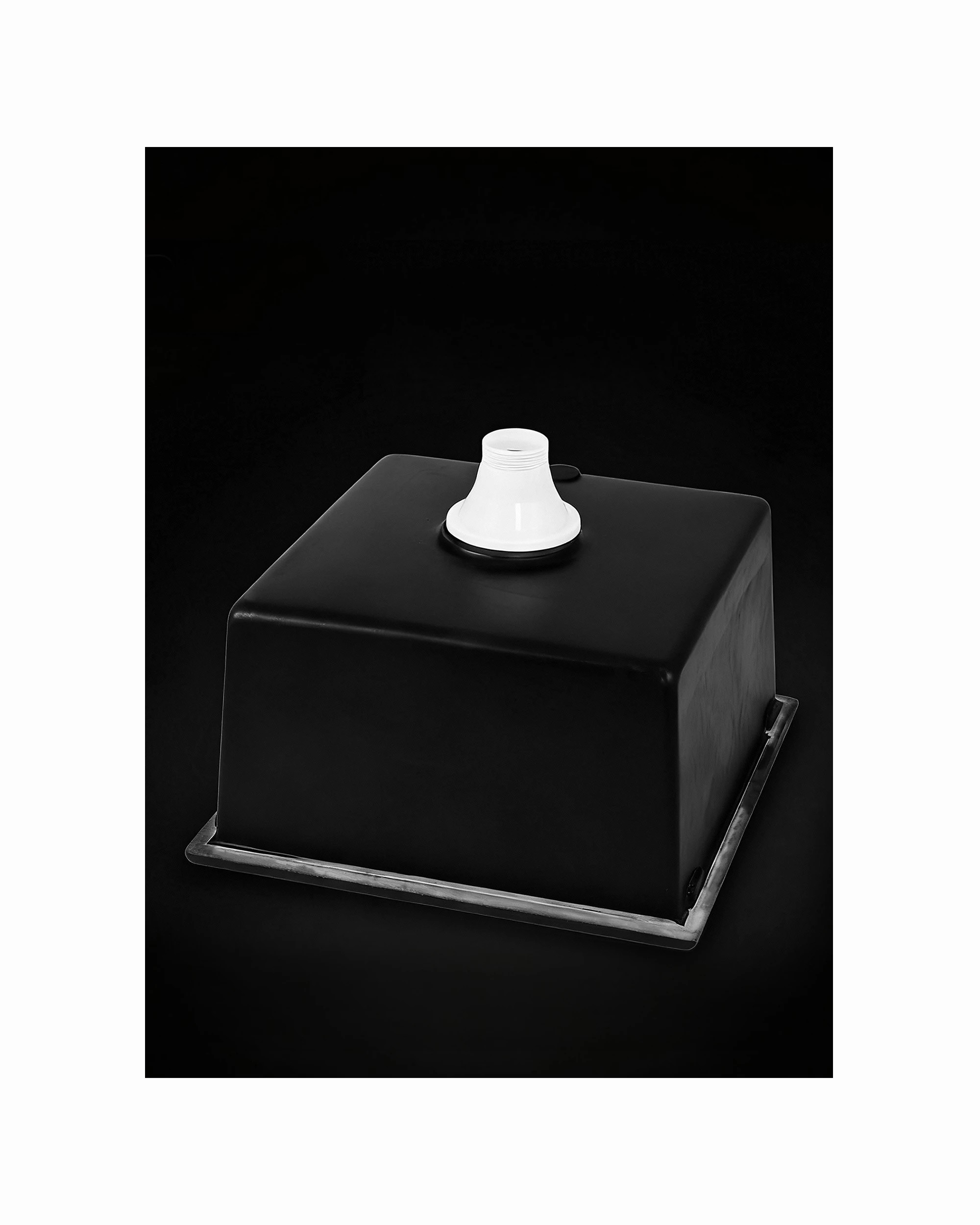 5 Cefito Kitchen Sink 45x45cm Granite Stone Sink Single Bowl - Black, 5 of 6