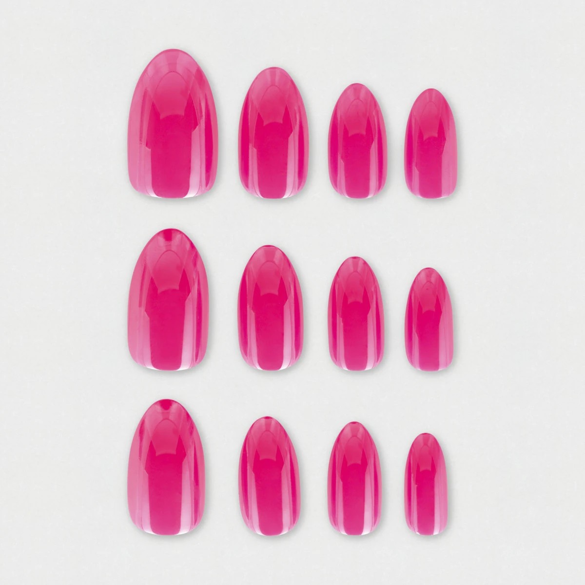 5 OXX Cosmetics 24 Pack False Nails with Adhesive - Almond Shape, Pink, 5 of 5