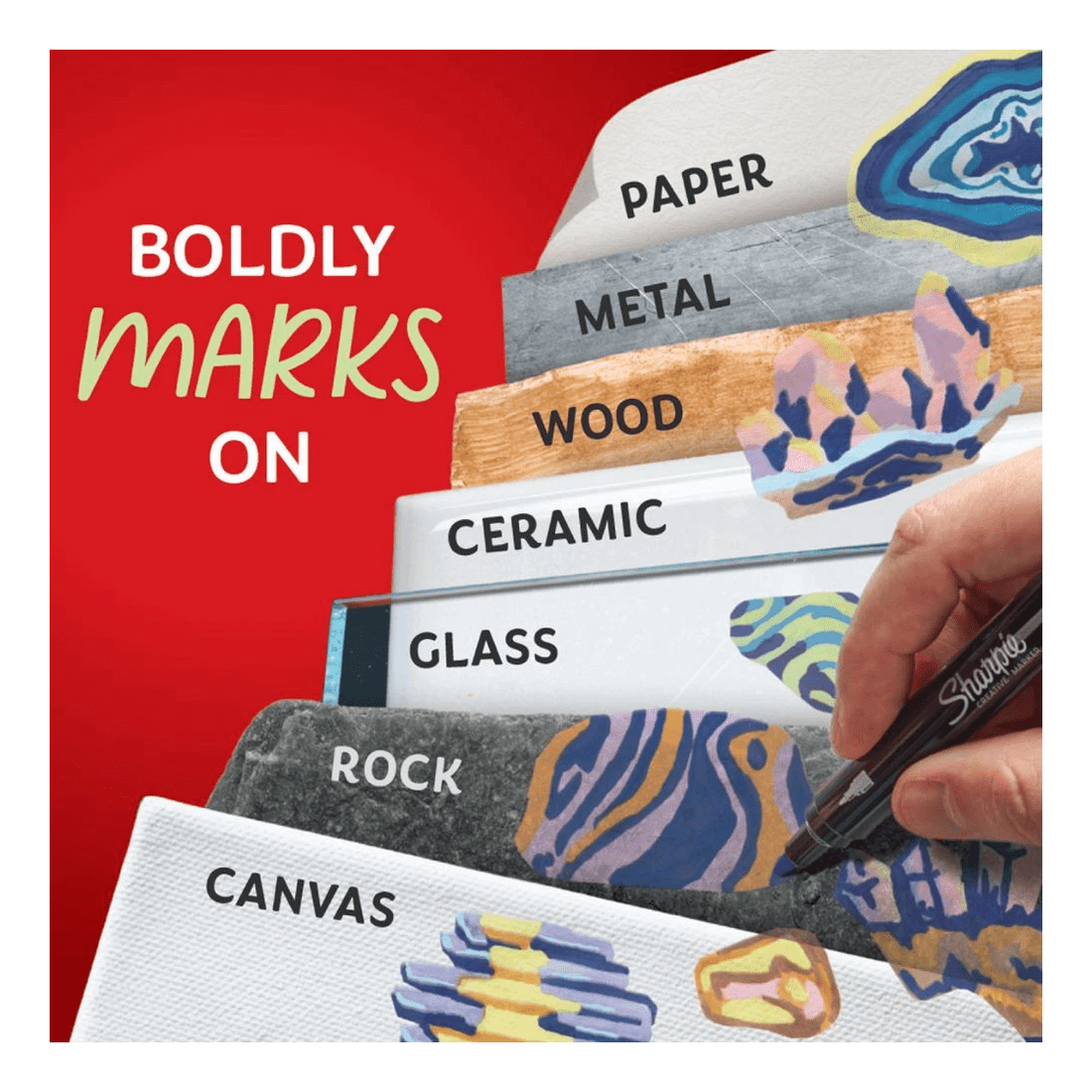 3 Sharpie Creative Acrylic Bullet Markers Assorted 5 Pack, 3 of 10