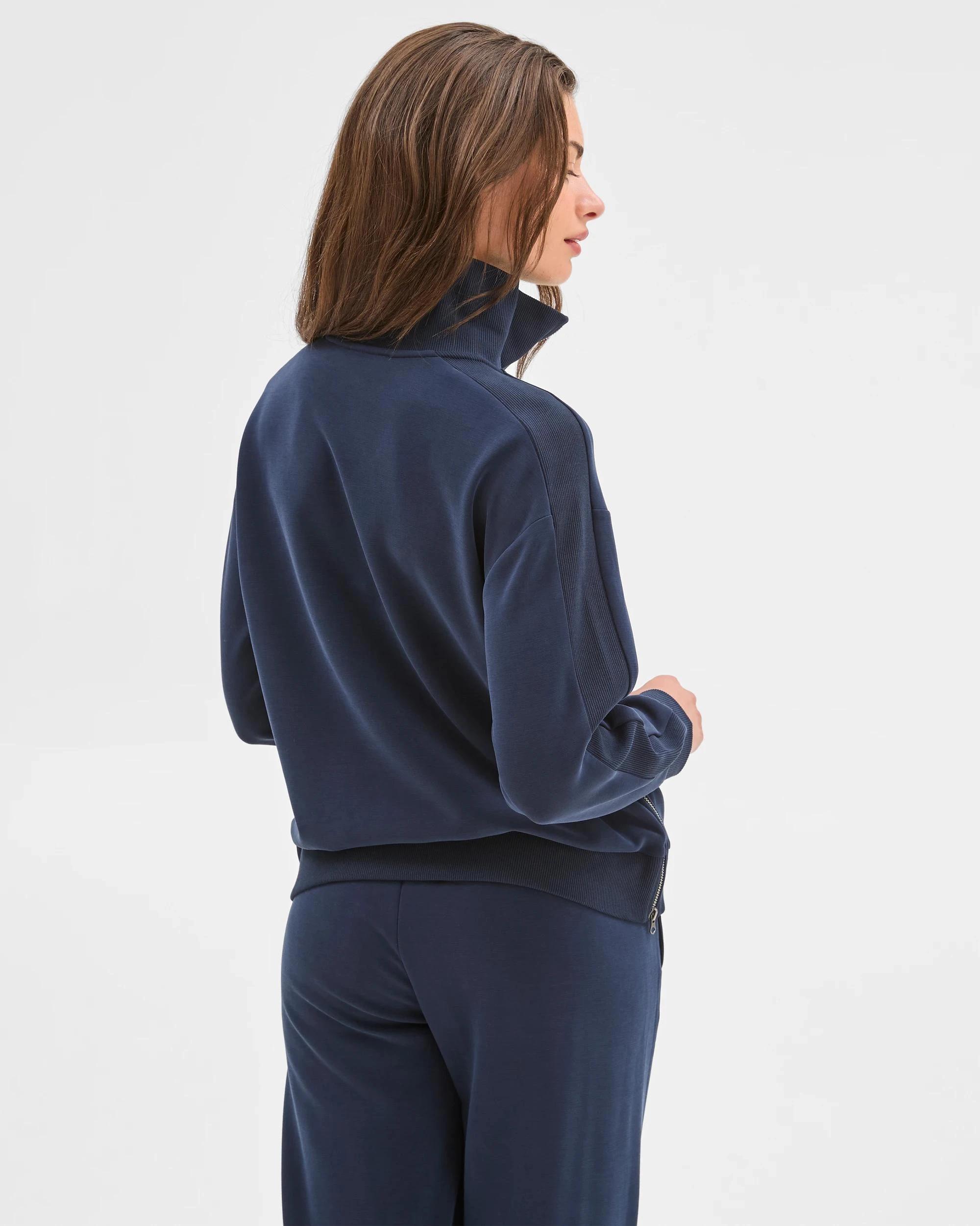 5 Target Petites Petites Active Studio Lounge Half Zip Knit Jumper INK NAVY, 5 of 5