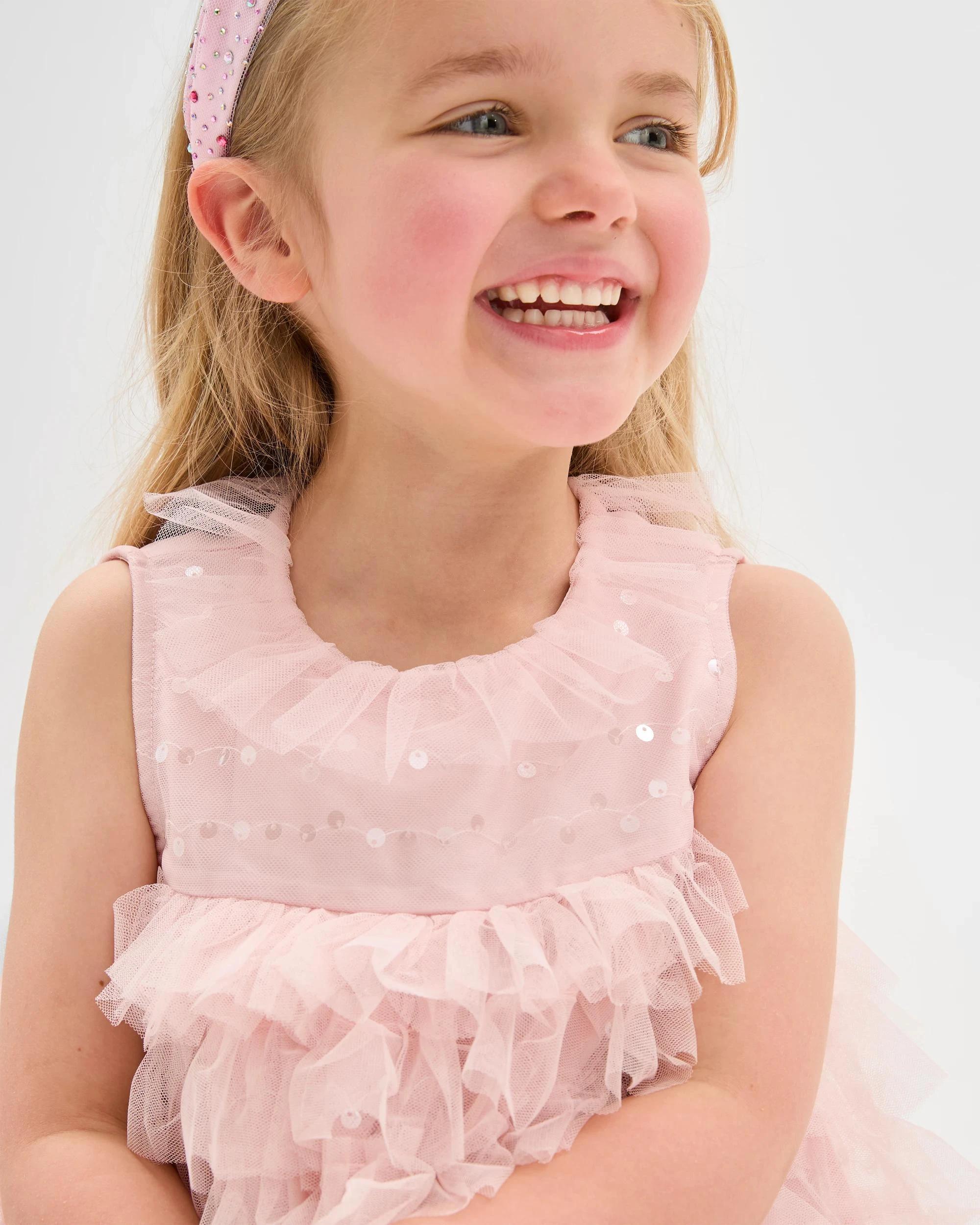 4 Target Kids Tulle Ruffle Dress PINK, 4 of 9