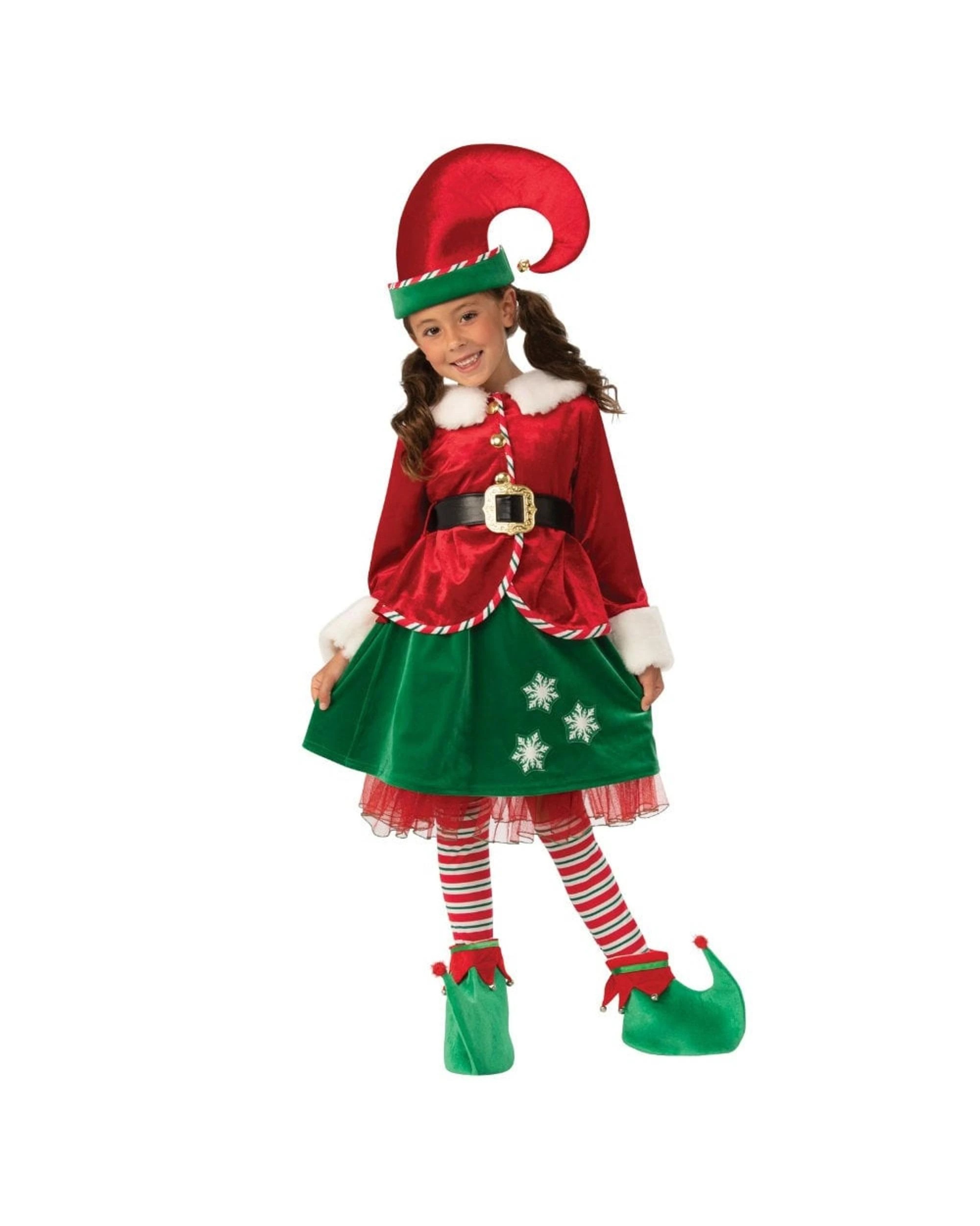 1 Elf Deluxe Child Girl Costume Size 8-10 Years, 1 of 4