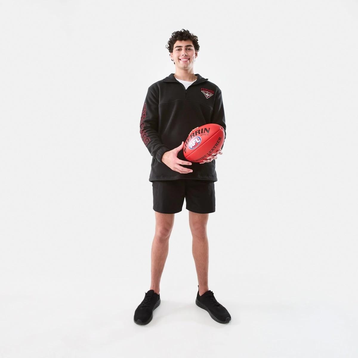 1 Official AFL Adult Polar Fleece Top Essendon, 1 of 9