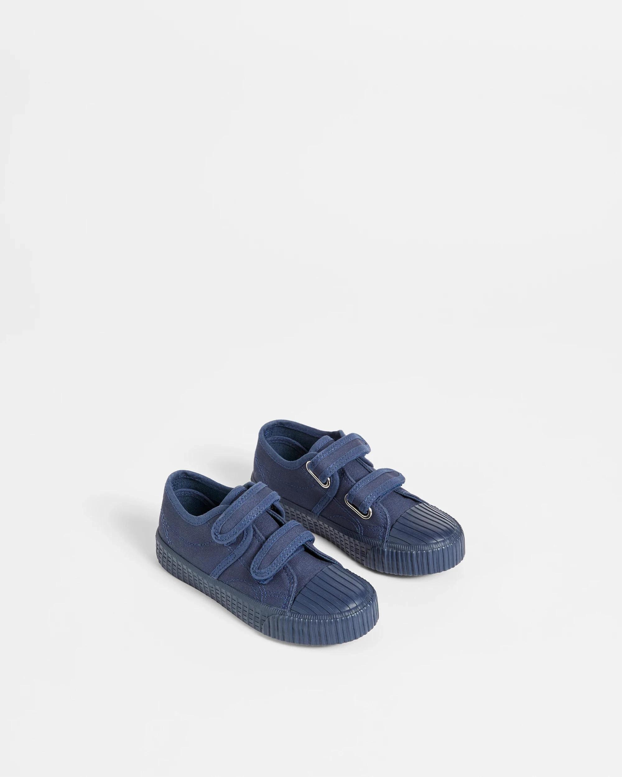 3 Target Boys Junior Double Strap Canvas Low Sneaker NAVY, 3 of 3