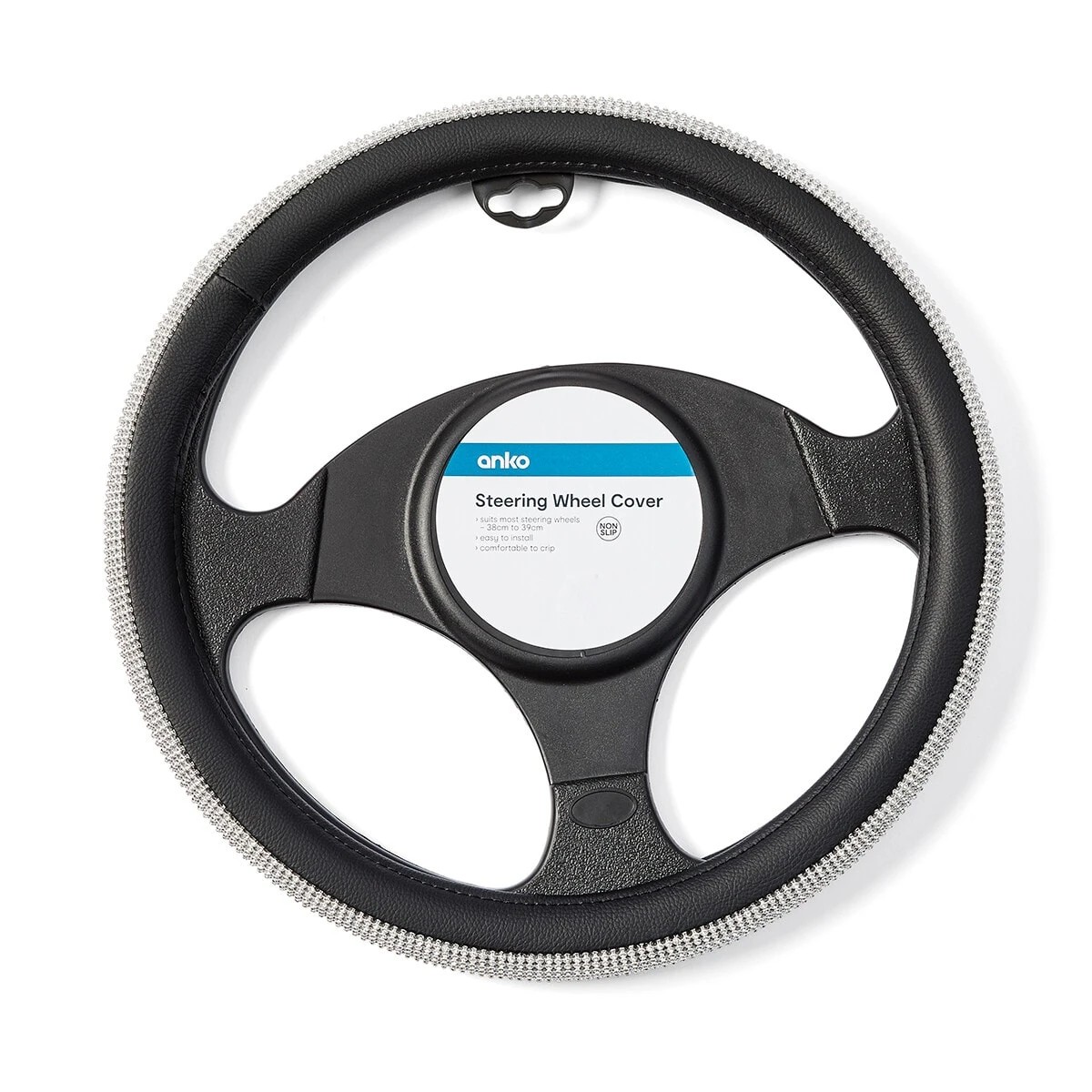 4 Diamante Steering Wheel Cover, 4 of 7