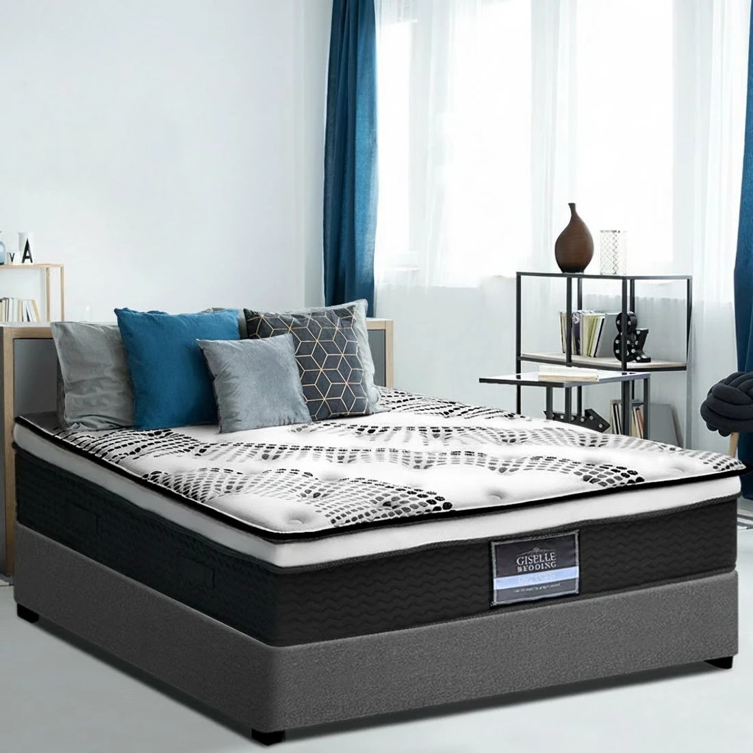 7 Giselle Bedding 32cm Mattress Euro Top - King Bed - Multi, 7 of 10