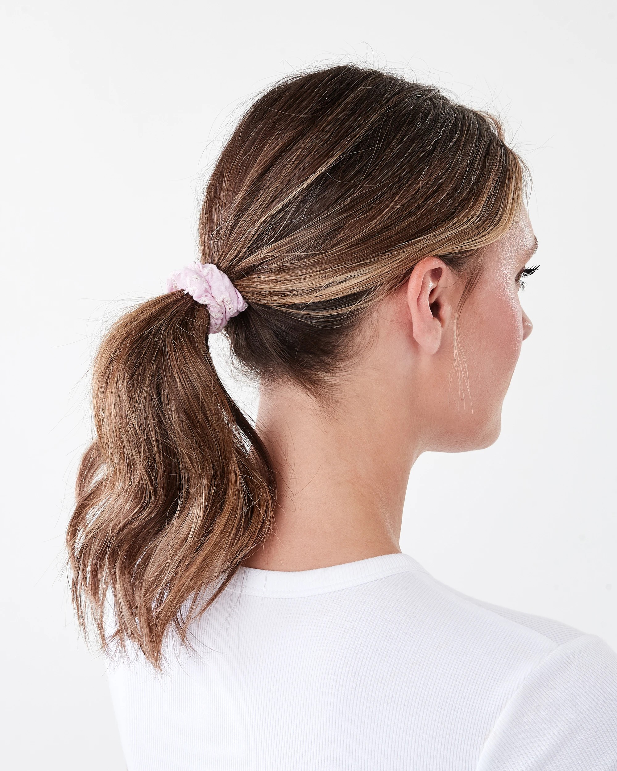 4 5 Pack Embroidered Mini Flower Hair Scrunchies, 4 of 5