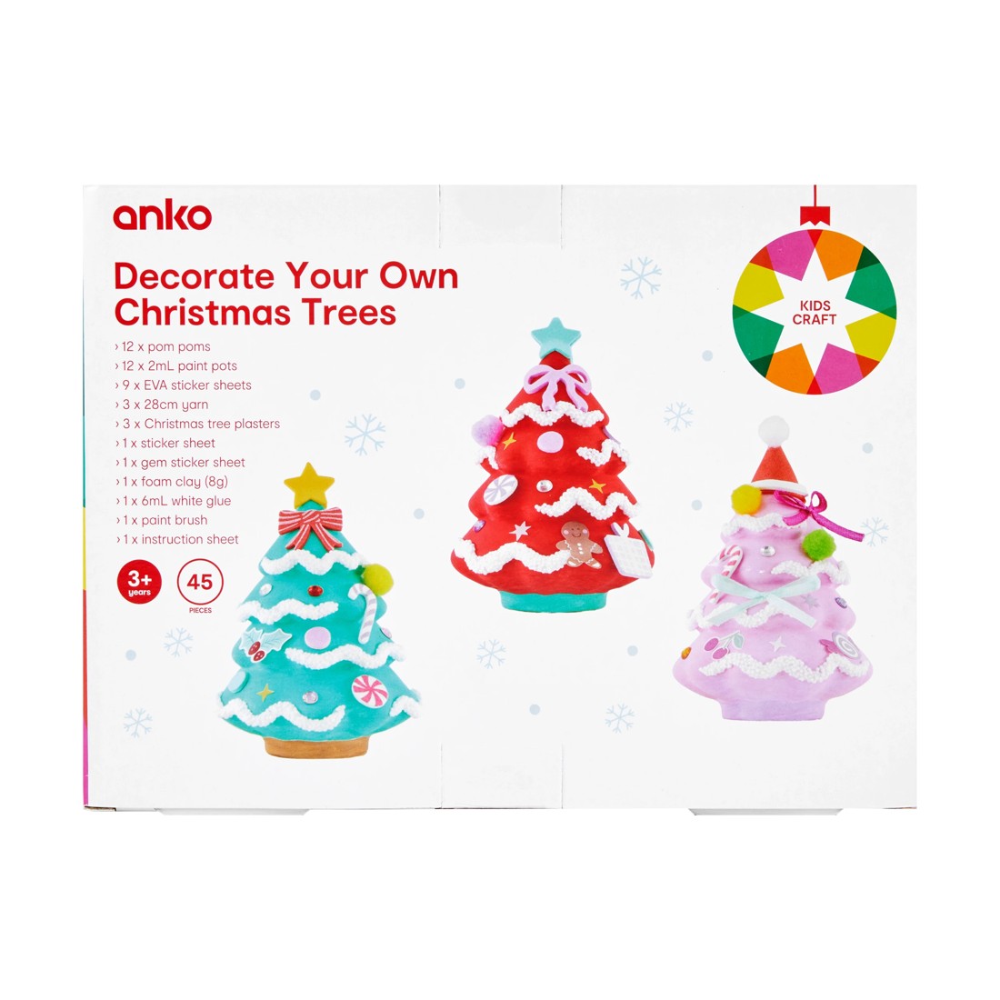 3 Decorate Your Own Christmas Trees Kit, 3 of 3