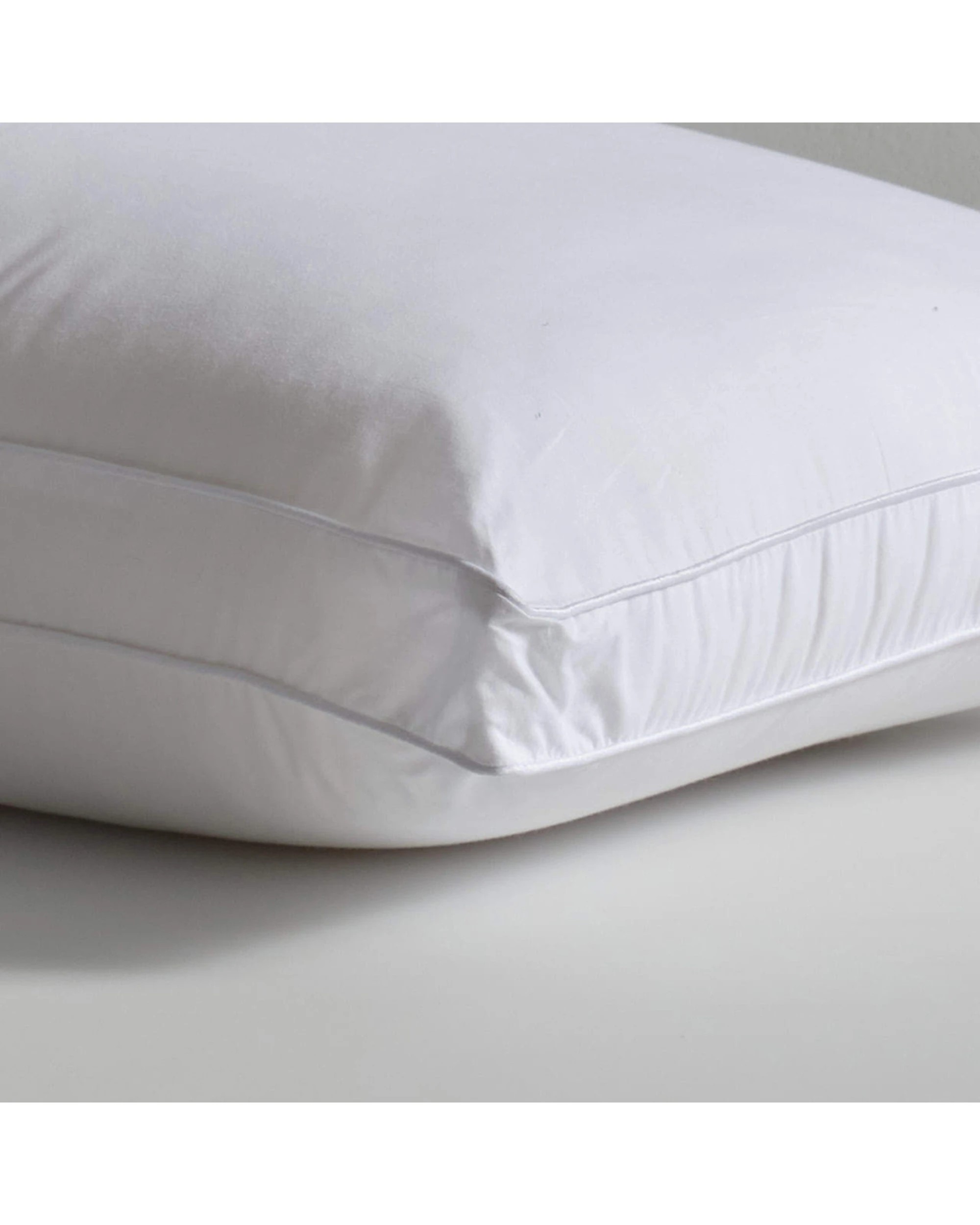 2 Canningvale Luxury Plush Microfibre Pillow Soft Profile Breathable Comfort - White, 2 of 3