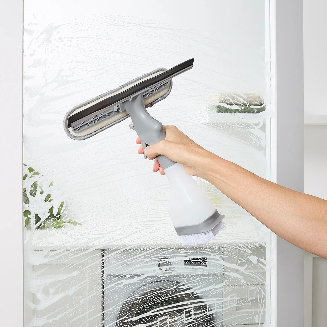 1 4-in-1 Spray Window Squeegee, 1 of 8