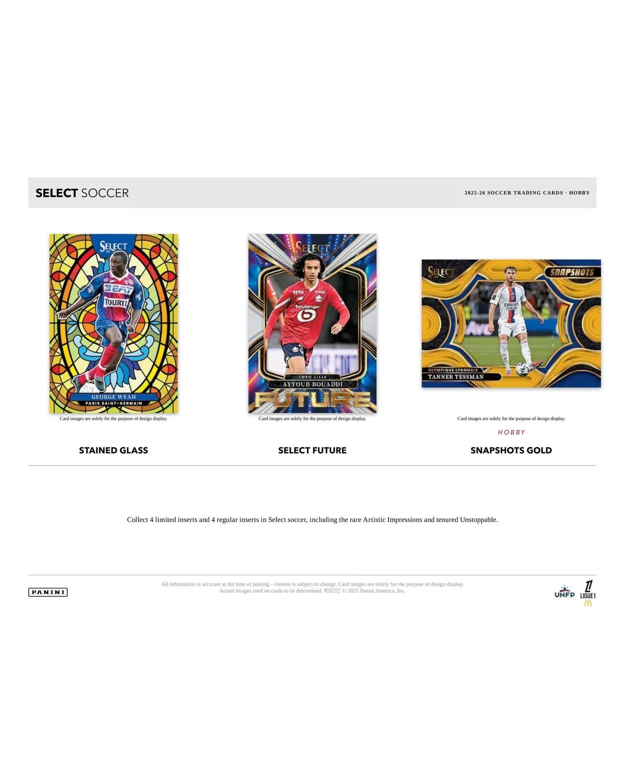 4 Panini 2025/2026 Prizm Select Ligue 1 Soccer H2 Pack, 4 of 9