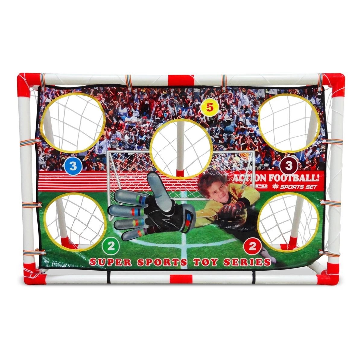 3 AUSWAY Kids Soccer Goal Set with Ball & Pump, 3 of 10