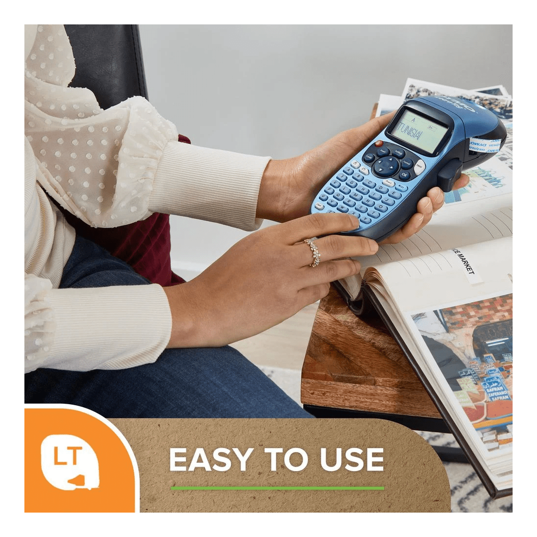 5 DYMO LetraTag 100H Handheld Label Maker Blue, 5 of 7